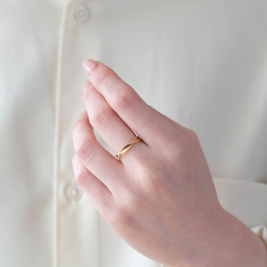 Atelier d'antan - 5 Engraved Rings［A023211AR027 K18］リング