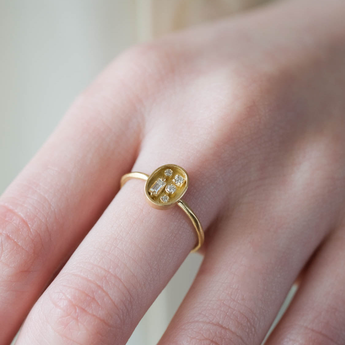 Atelier d'antan - Oval Box Chocolate Ring［A024201AR006 K18］リング