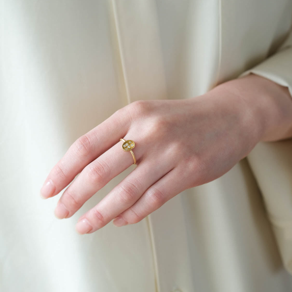 Atelier d'antan - Oval Box Chocolate Ring［A024201AR006 K18］リング