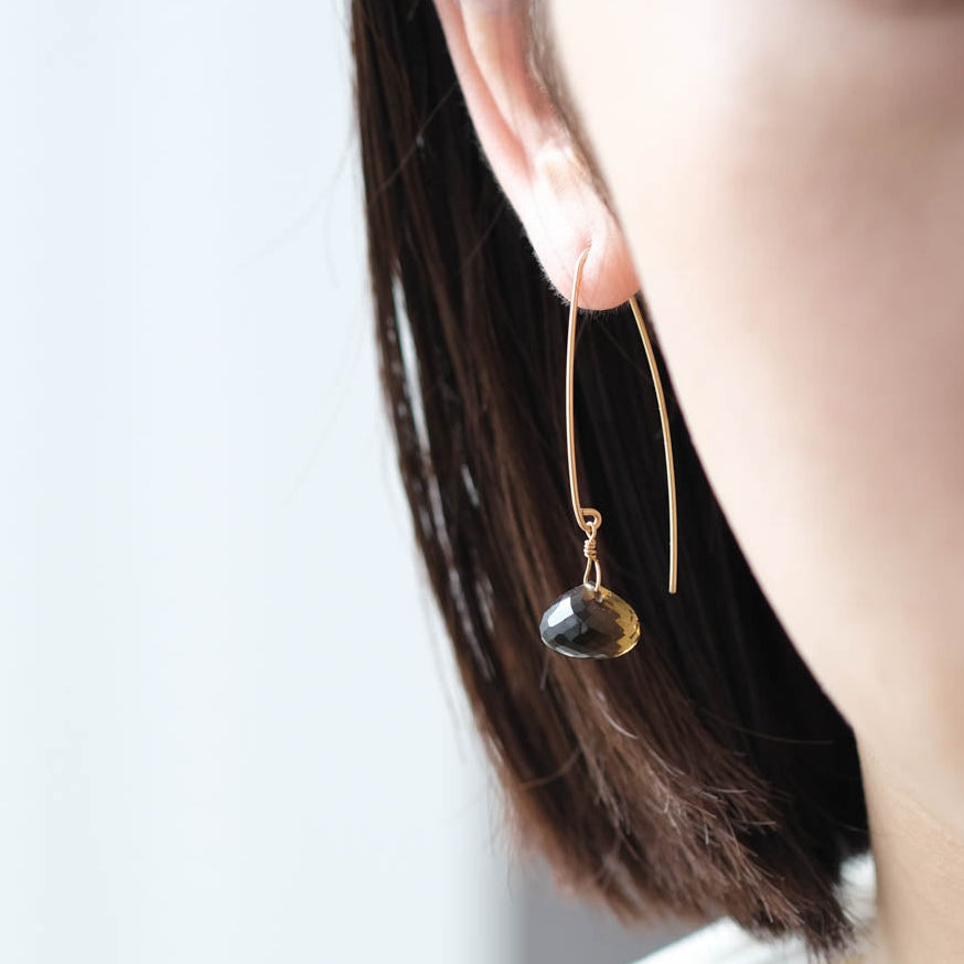 LONG ピアス ビアクォーツ