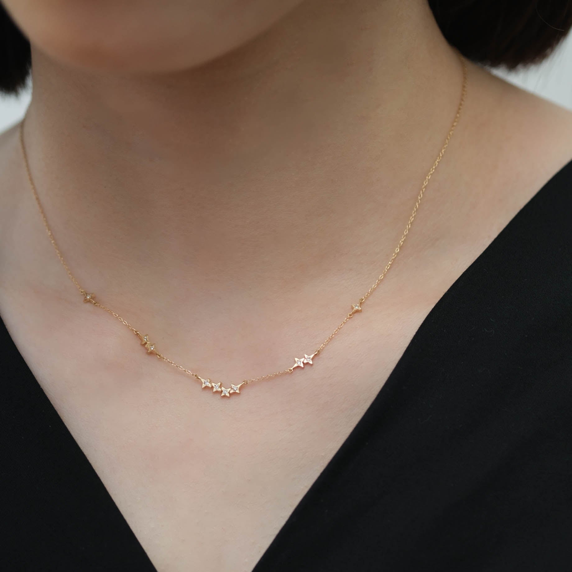 Atelier d'antan［Starry Diamond Necklace - A030251AN006］