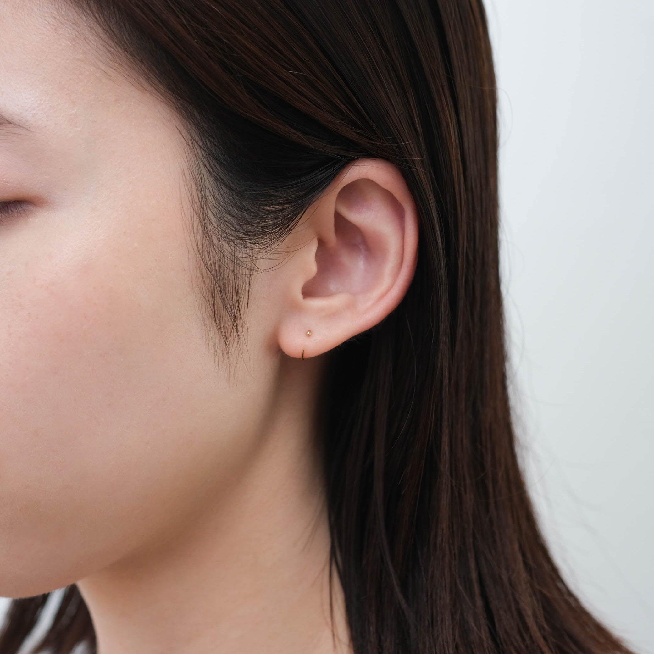 SOURCE objects - Small Hugger Earrings［MJM1-111 K14YG］ピアス