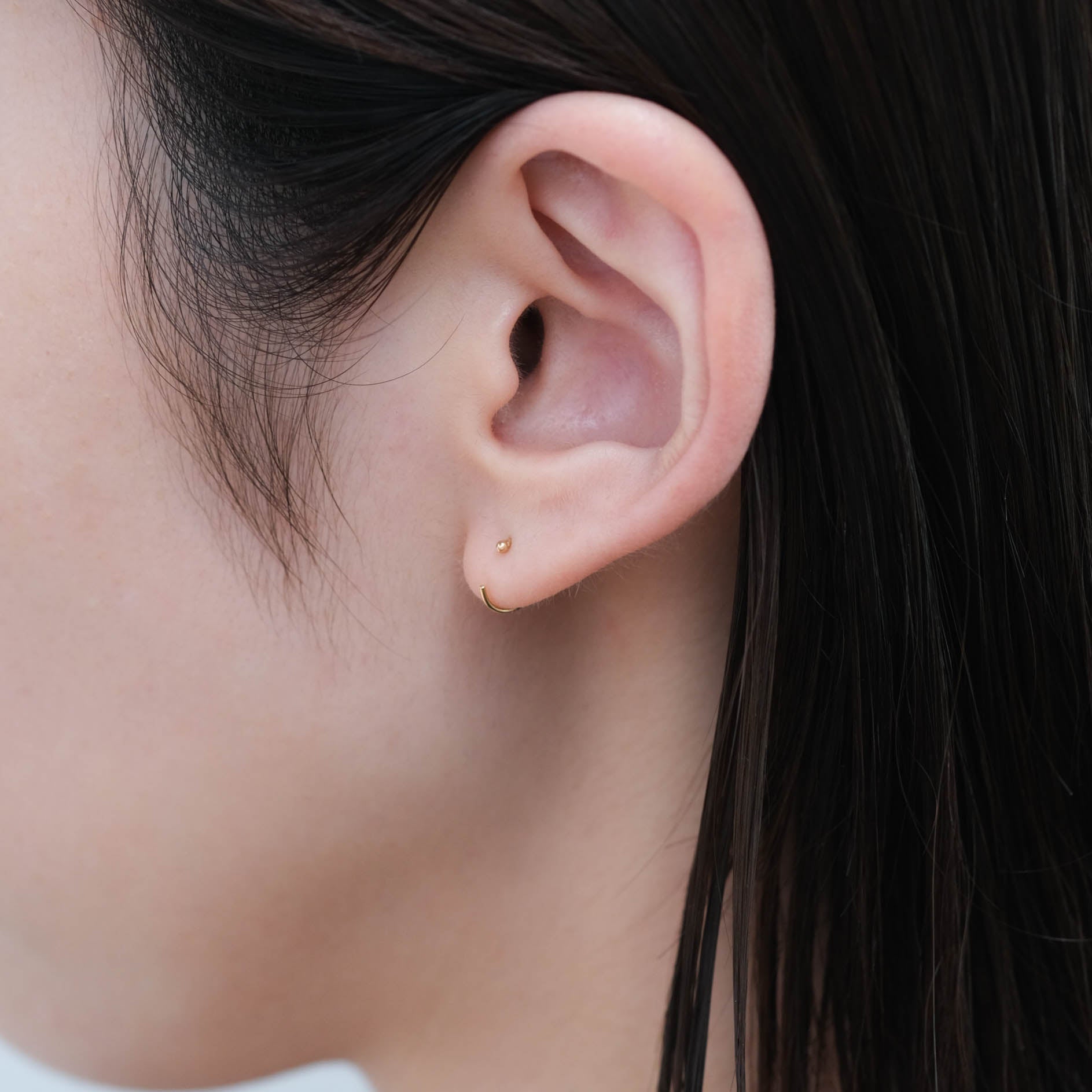 SOURCE objects - Small Hugger Earrings［MJM1-111 K14YG］ピアス