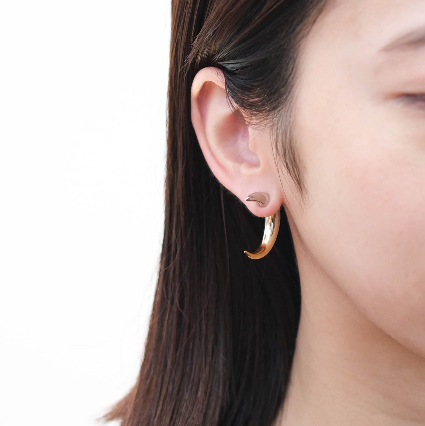 ACE by morizane-bail horn pierce gradation B［AG920306bGR Sterling silver］シングルピアス