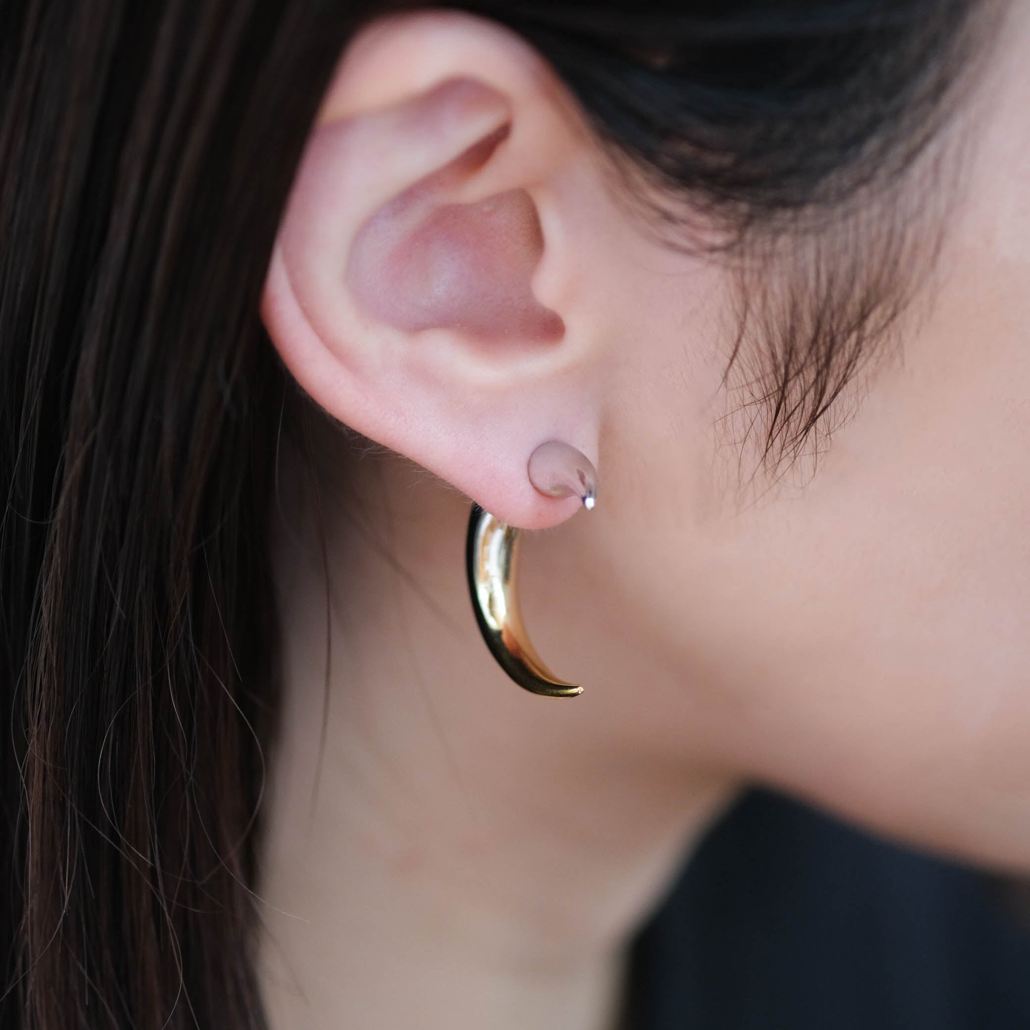 ACE by morizane-bail horn pierce gradation B［AG920306bGR Sterling silver］シングルピアス