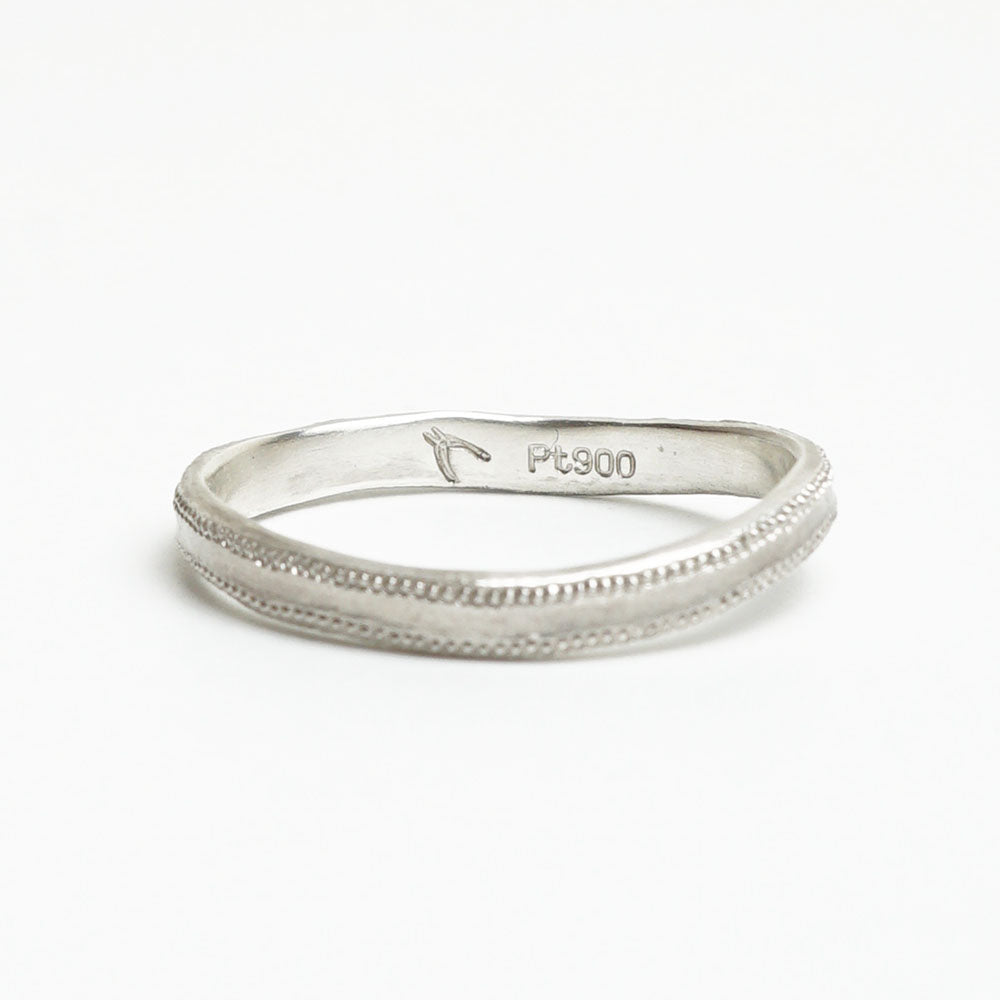 atelier plow BRIDAL RING［水面 Pt900/Pt900］結婚指輪