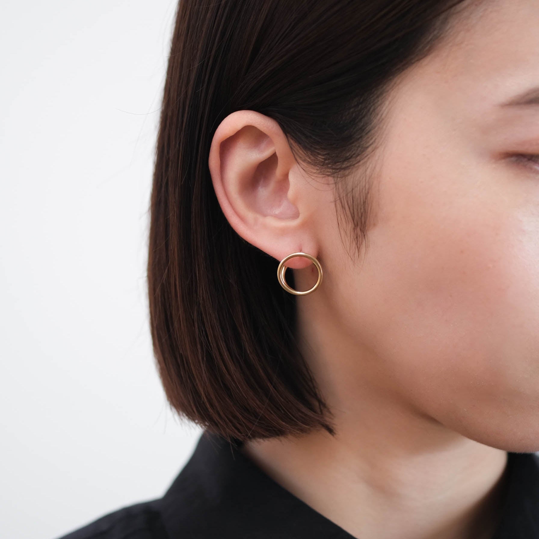 januka-CLIP THICK EARRING S［SV/K18GP］