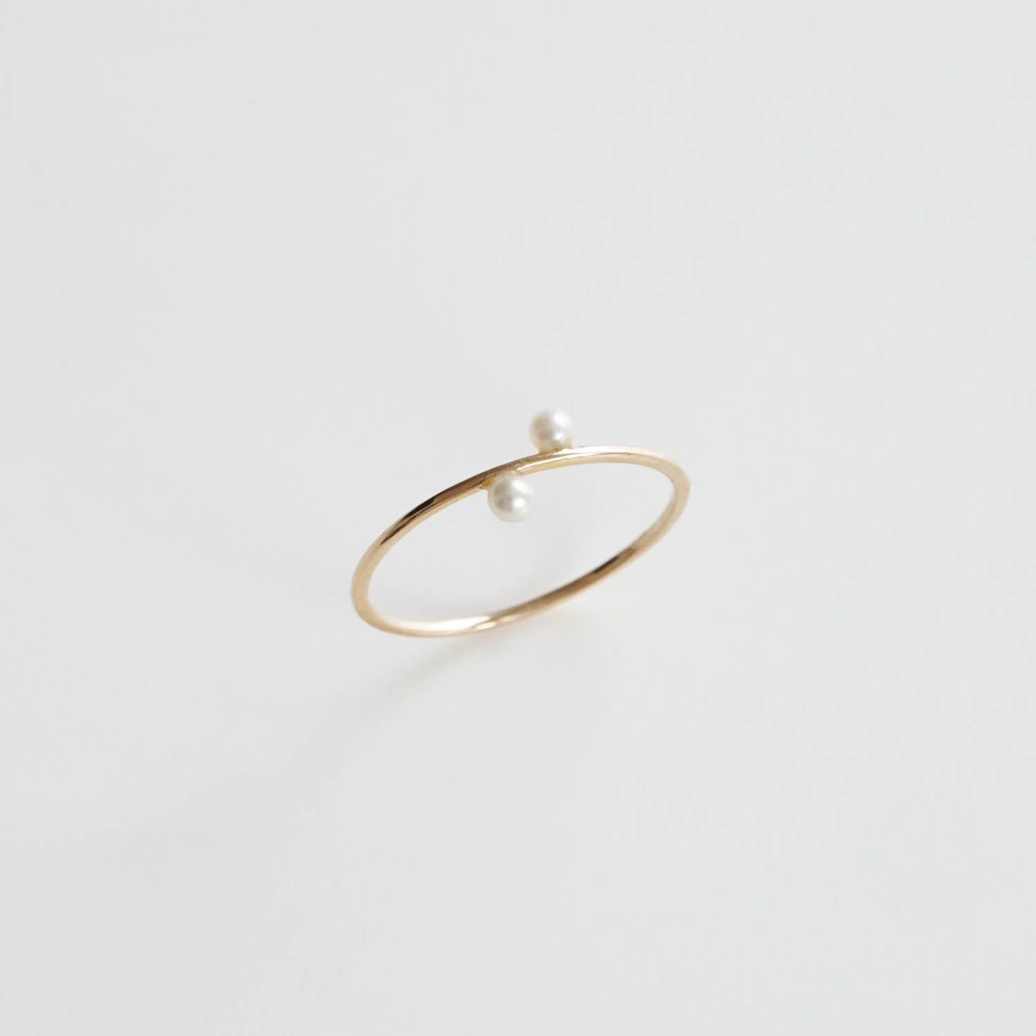 Toile - Two Round Pearl Ring［A301172AR119 K10］リング
