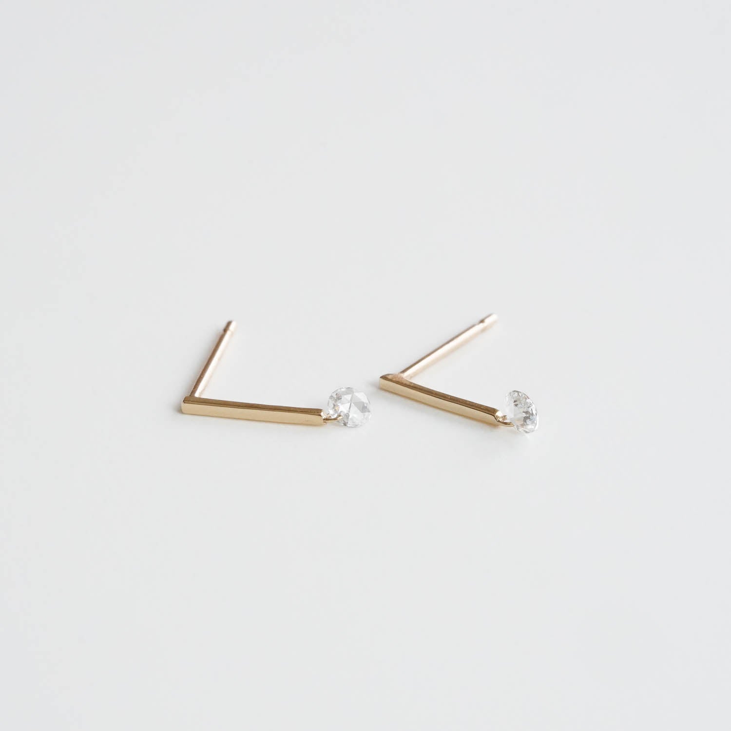 Rosecut Diamond Line Pierce［A301211AP226 K10］ピアス