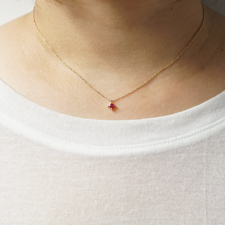 Rosecut Ruby Necklace［A301211AN217 K10］ネックレス