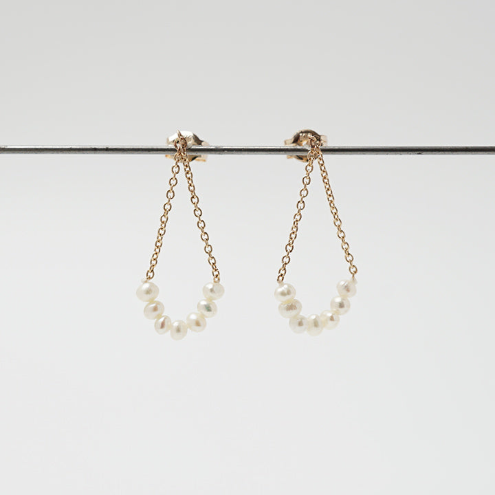 Toile by Atelier d'antan : Round Pearl Chain Pierce A301232A283