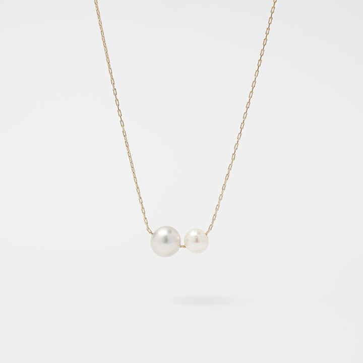 2Tone Pearl Necklace［A301231AN269 K10 Pearl］ネックレス