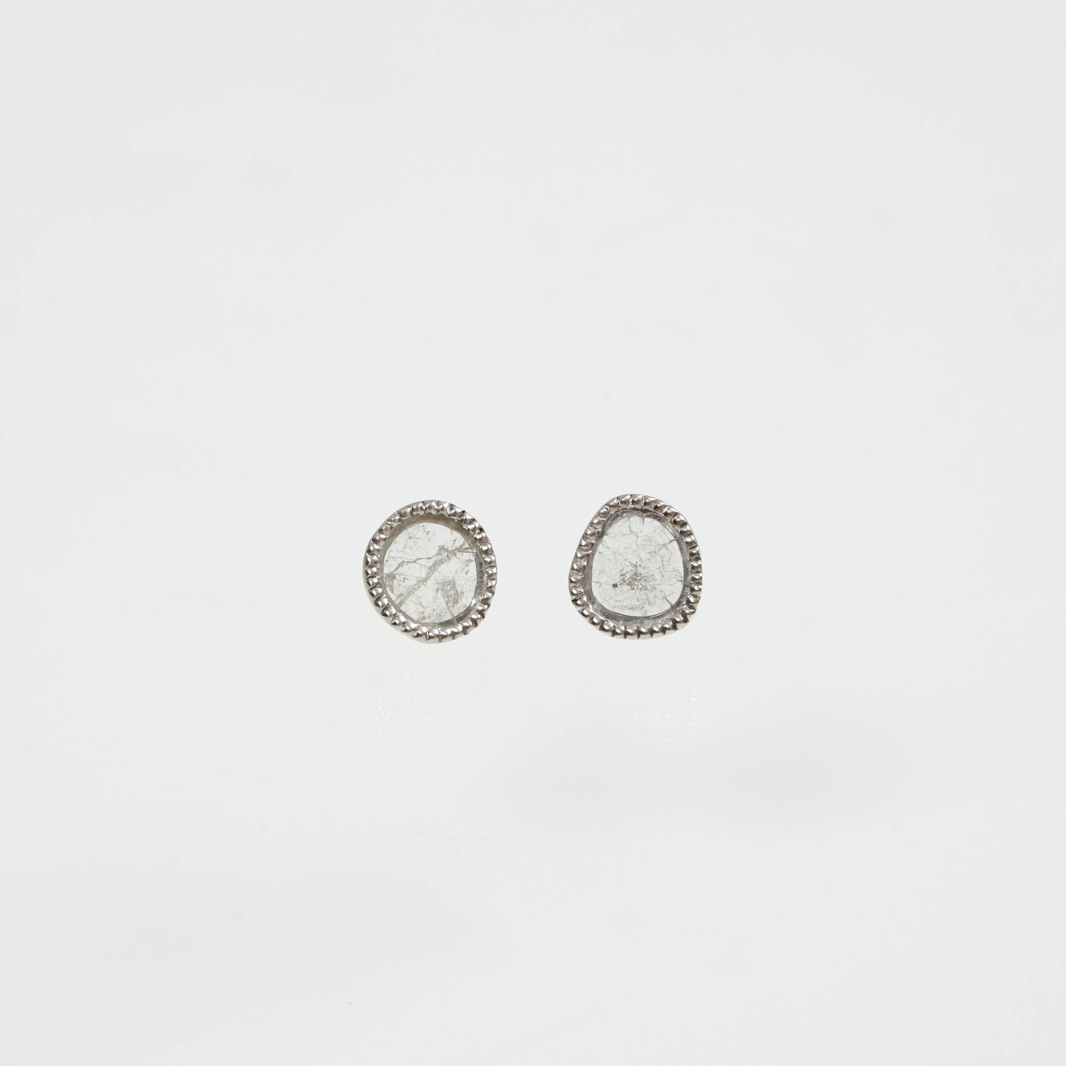 atelier plow - スライスダイヤモンド ピアス