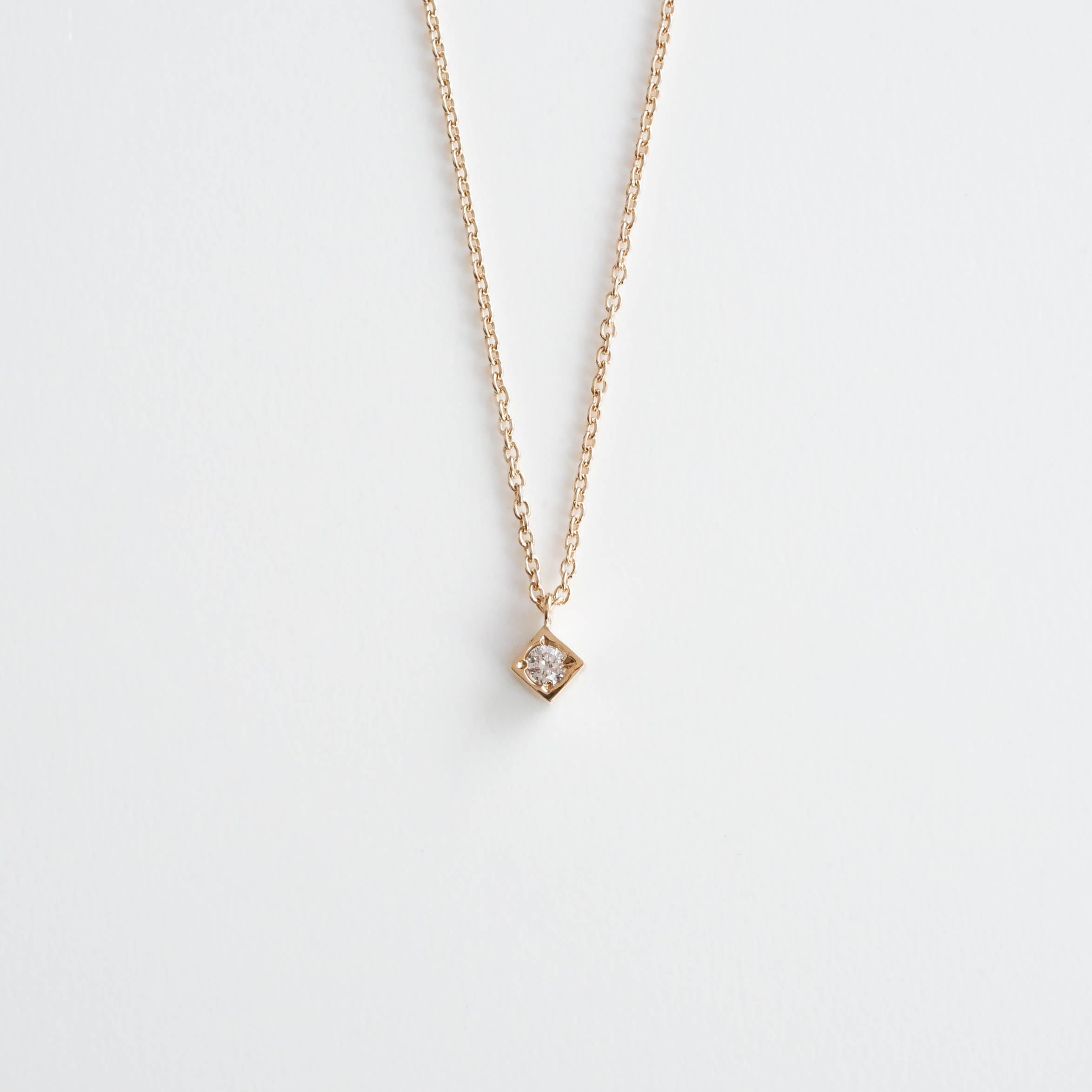 Toile - Square Dia Necklace［A301202AN212 K10 Diamond］