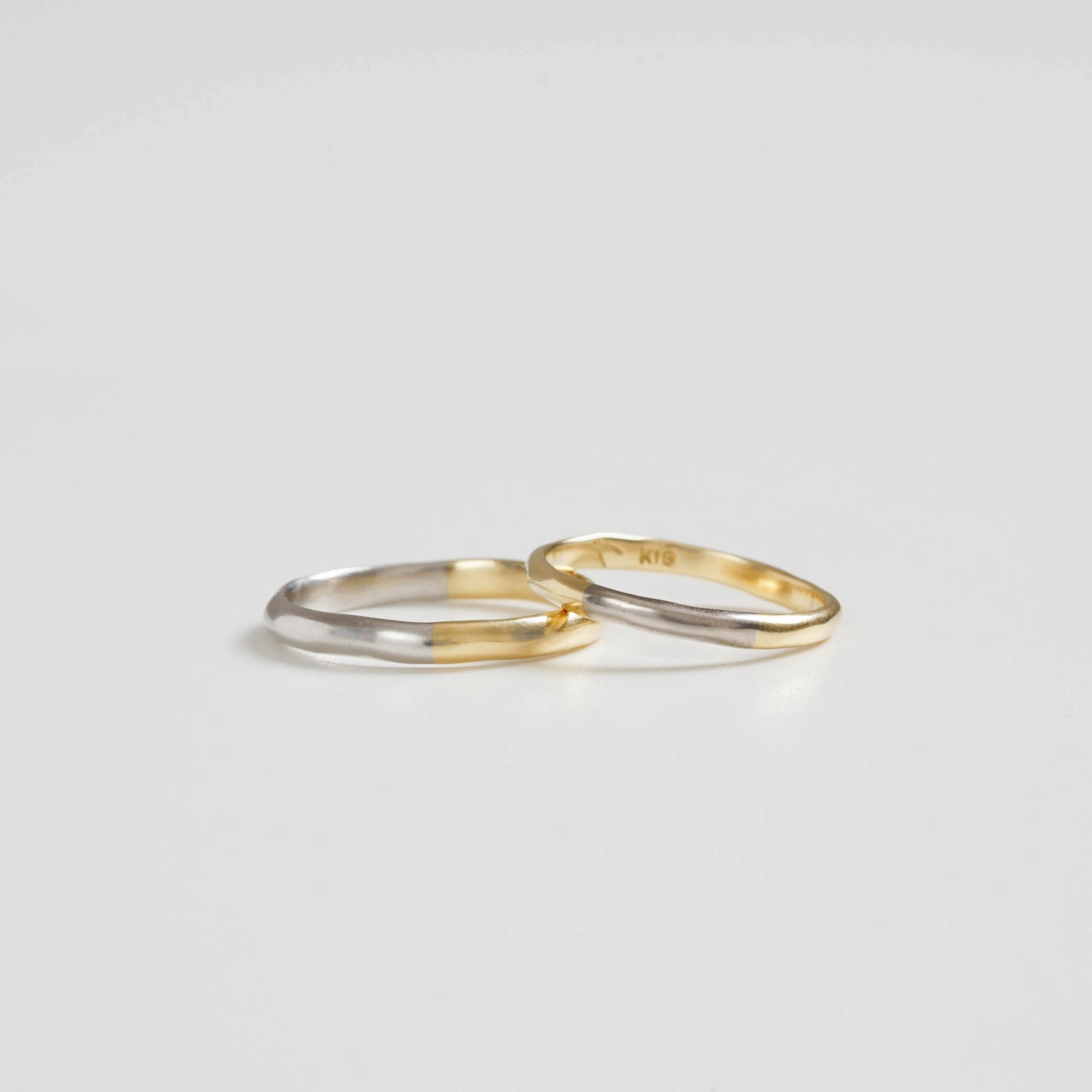 atelier plow-BRIDAL RING［朝やけ K18YG/Pt900］結婚指輪（ペア）