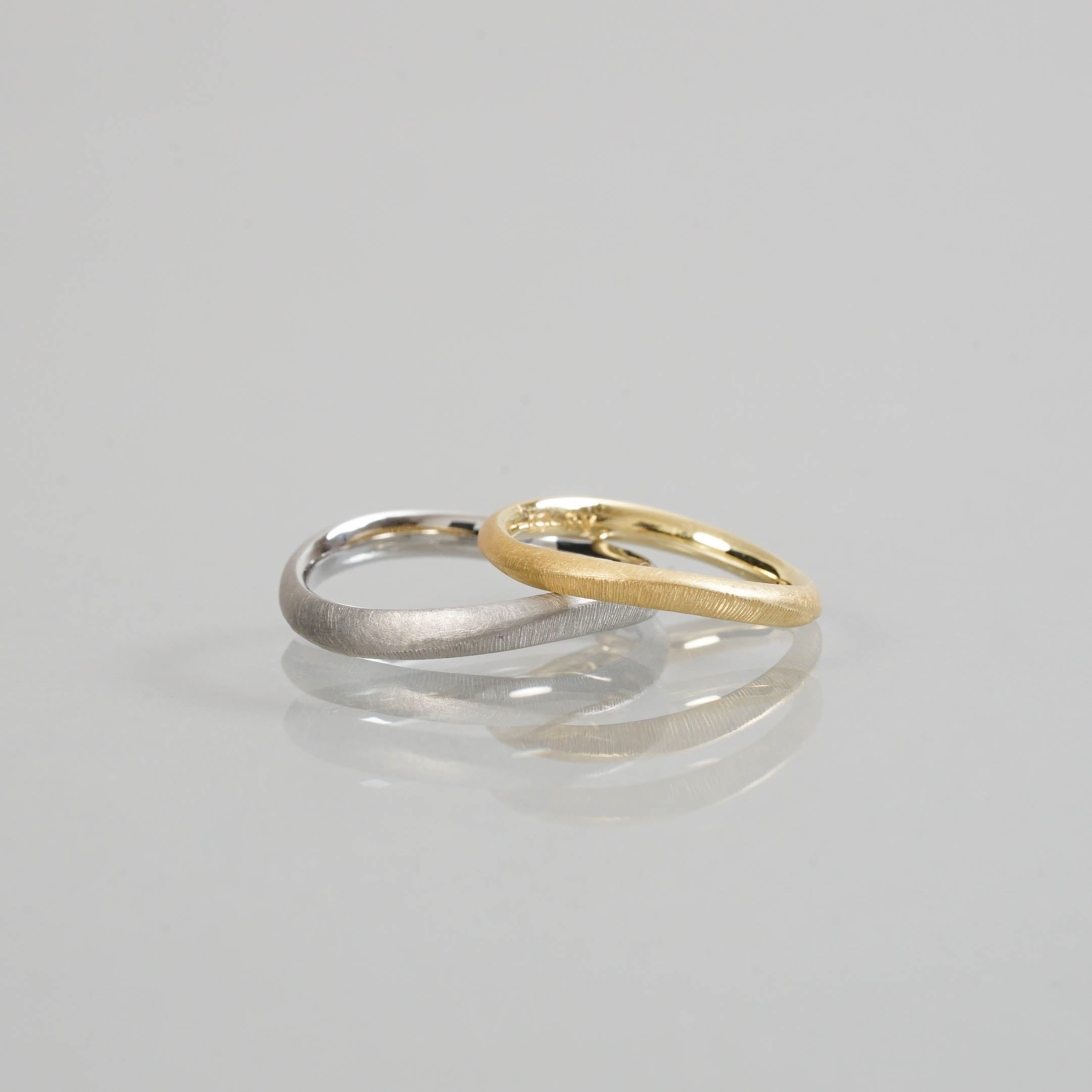 Ryui-BRIDAL RING［Currents Pt900/K18YG］結婚指輪
