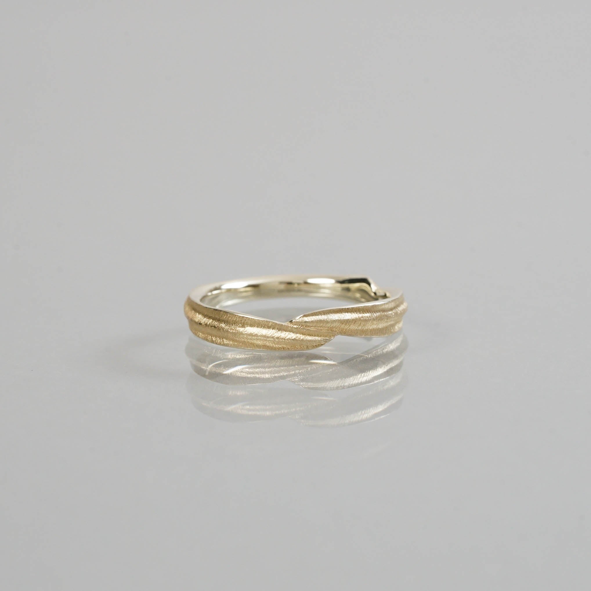 Ryui-BRIDAL RING［Eucalyptus K18YG/Pt900］結婚指輪