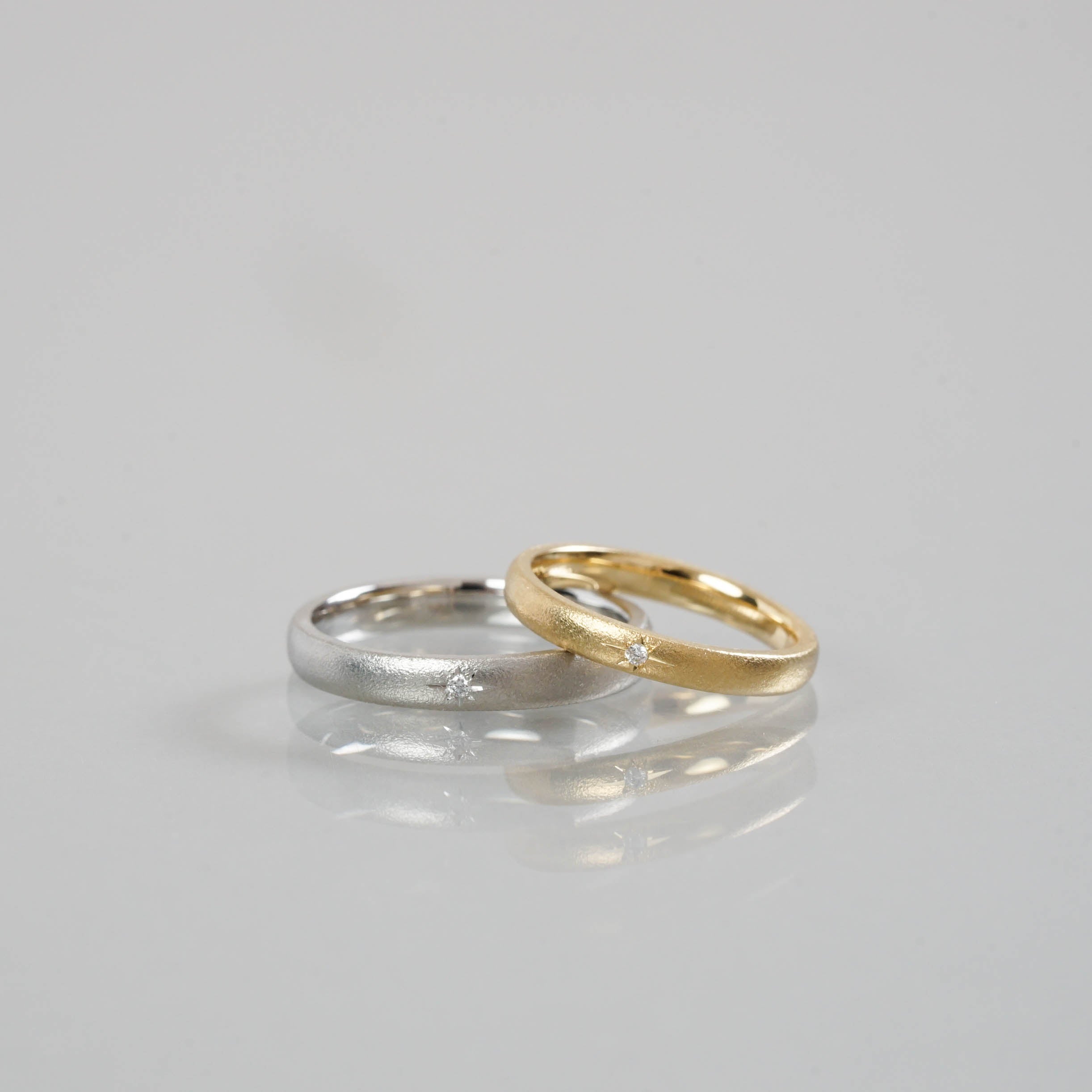 Ryui-BRIDAL RING［Norme Pt900/K18YG］結婚指輪