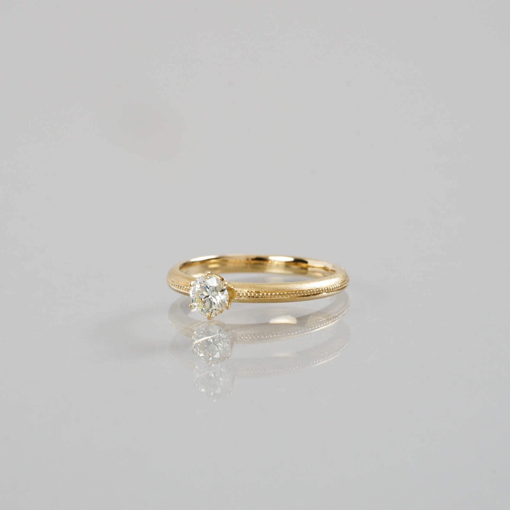 Ryui-BRIDAL RING［Milgrain K18YG］婚約指輪