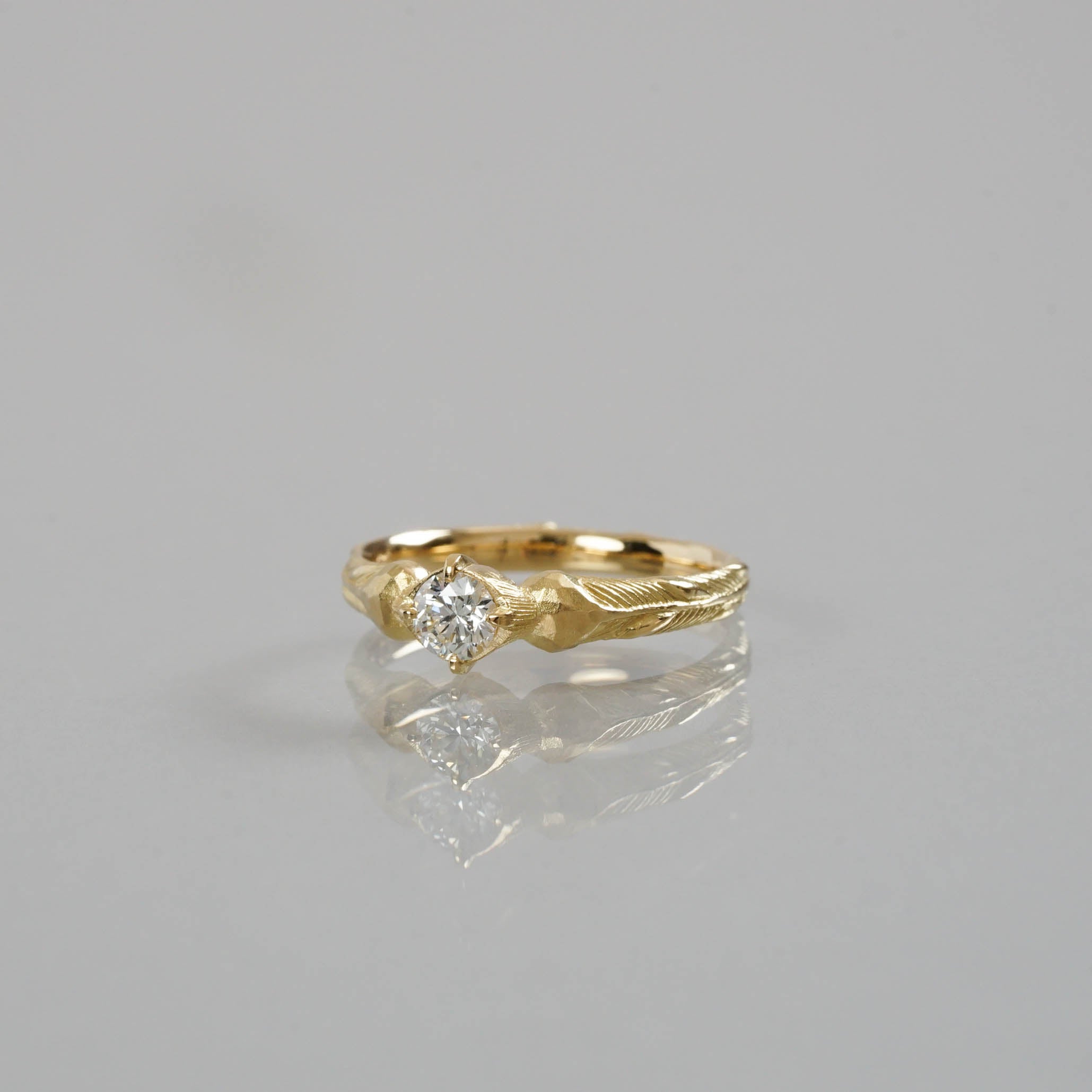 Ryui-BRIDAL RING［Carthame K18YG］婚約指輪