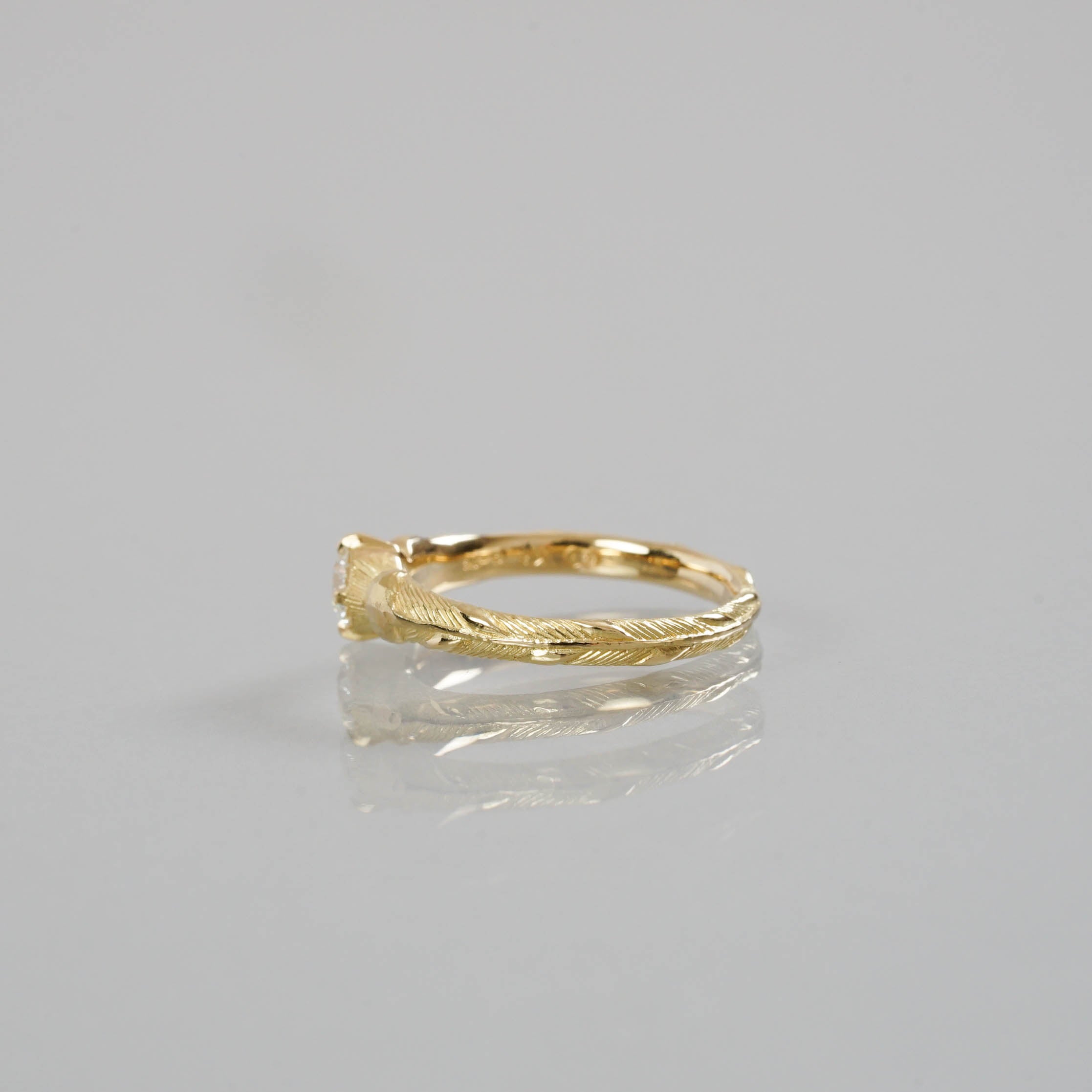 Ryui-BRIDAL RING［Carthame K18YG］婚約指輪