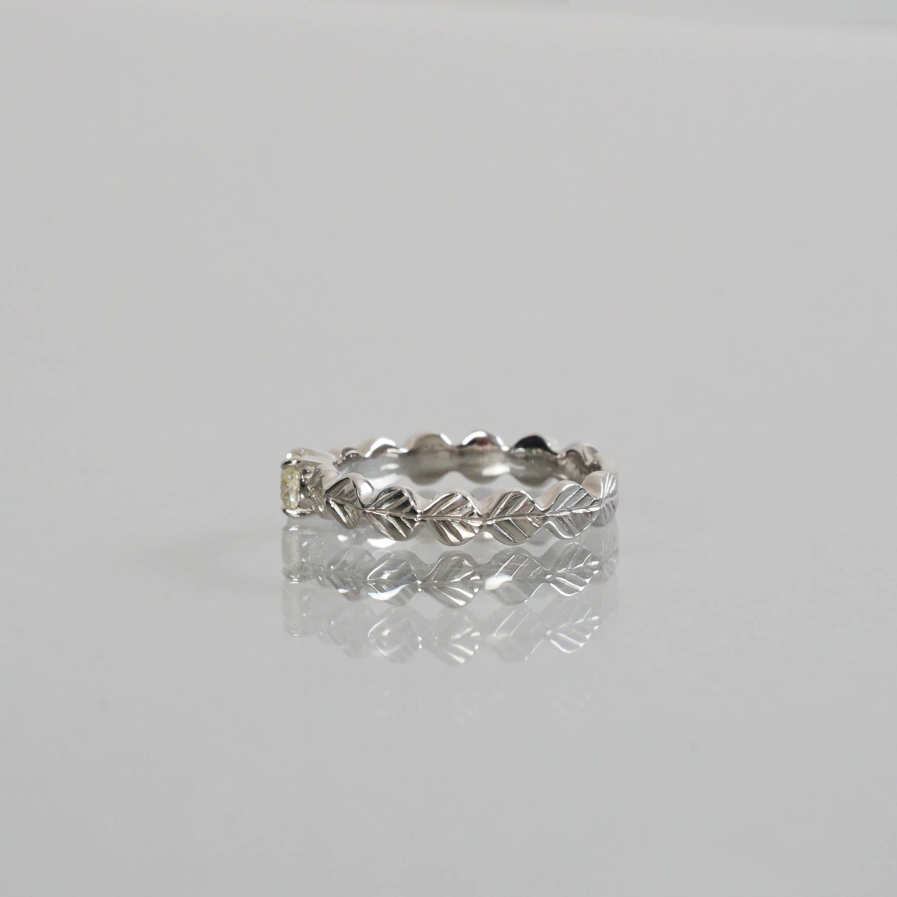 Ryui-BRIDAL RING［Leaf little K18YG］婚約指輪