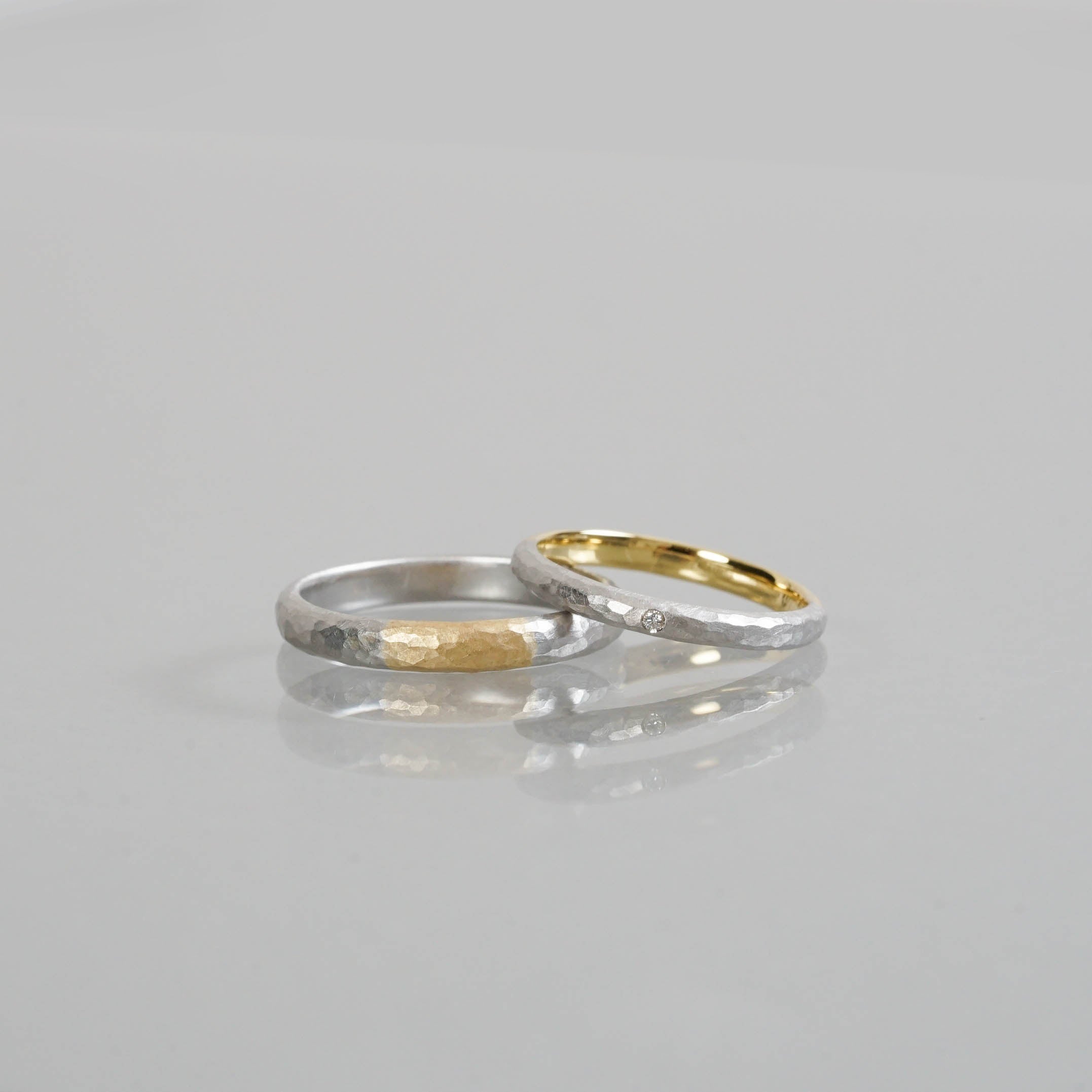 Ryui-BRIDAL RING［Mallet timeless K18YG/Pt900］結婚指輪