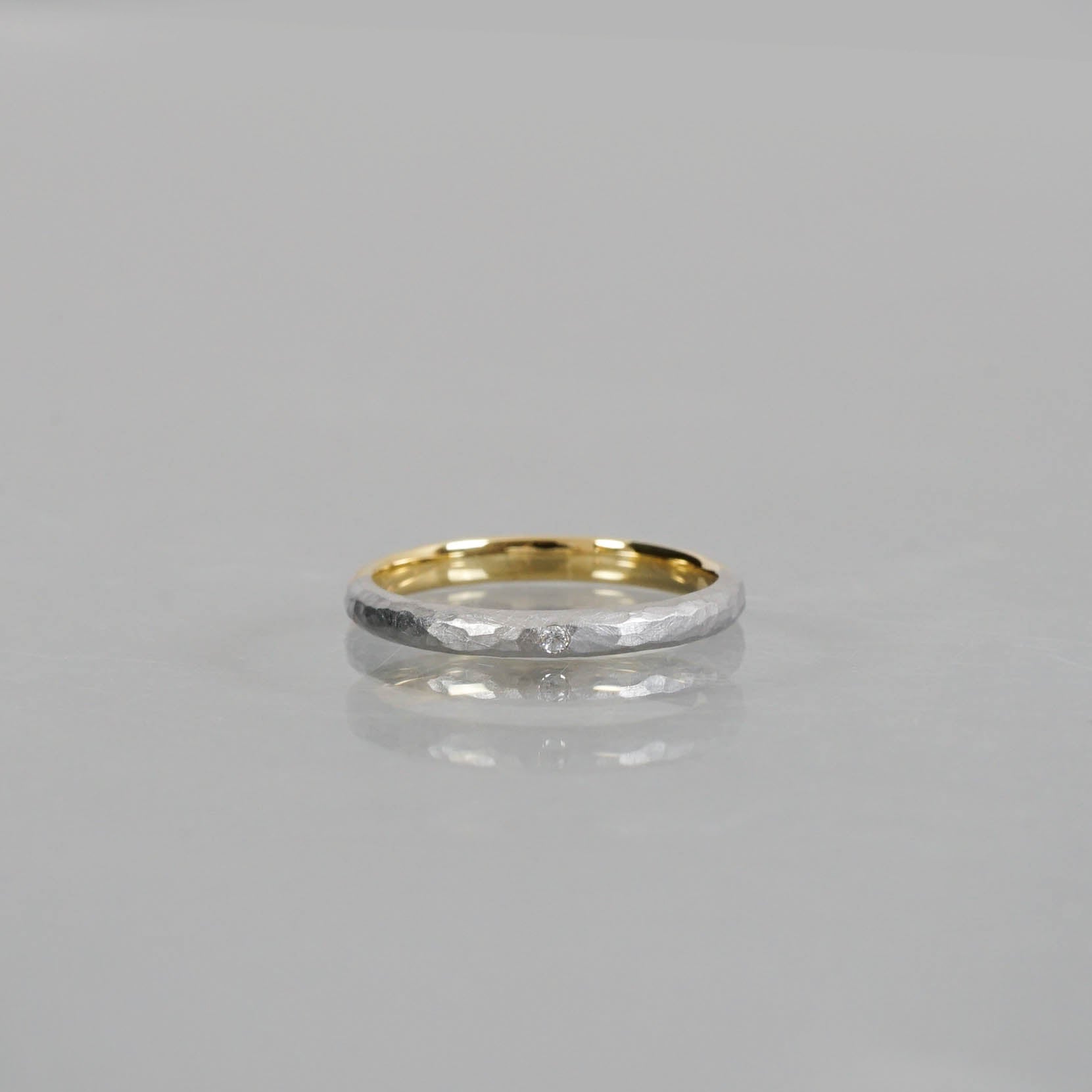 Ryui-BRIDAL RING［Mallet timeless K18YG/Pt900］結婚指輪