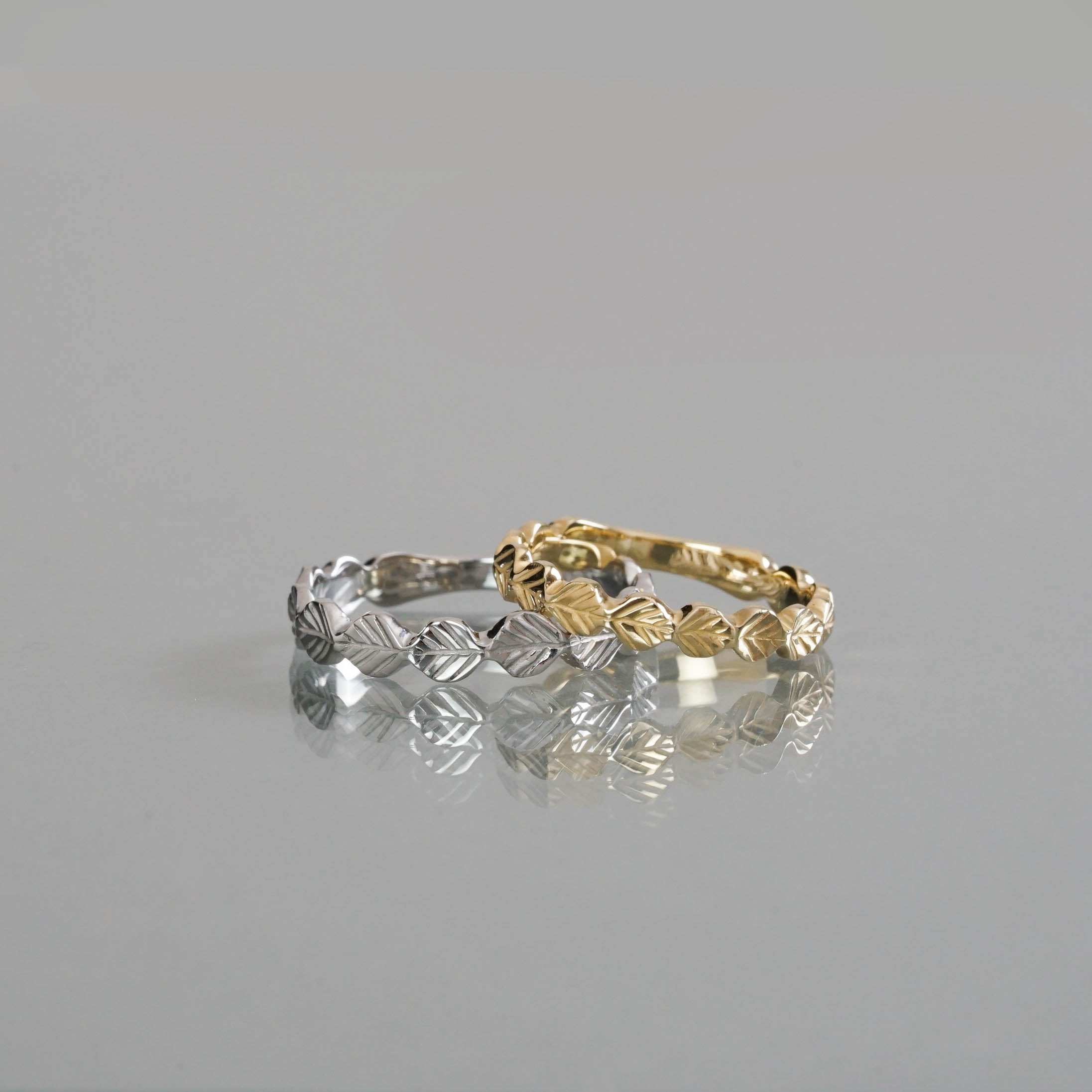 Ryui-BRIDAL RING［Leaf Pt900/K18YG］結婚指輪