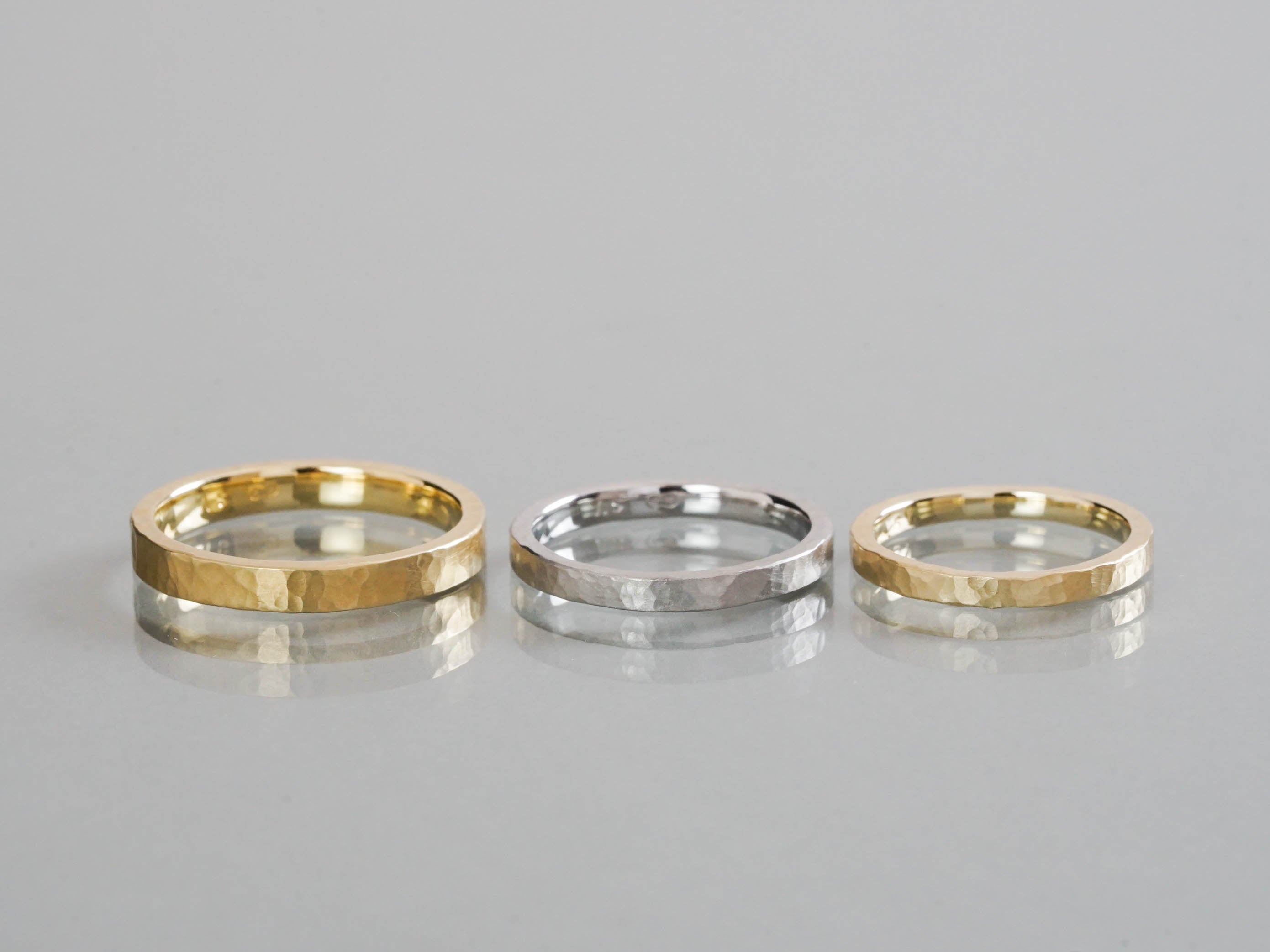 Ryui-BRIDAL RING［Mallet calmline K18YG/Pt900］結婚指輪