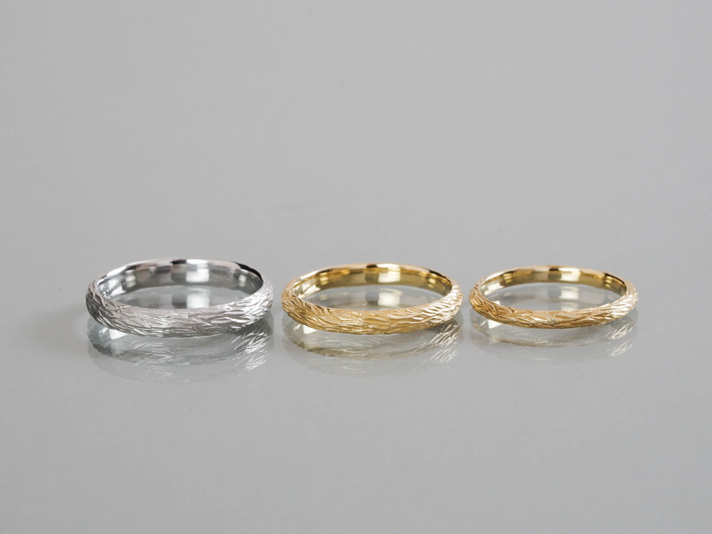 Ryui-BRIDAL RING［Plumage timeless K18YG/K18YG］結婚指輪