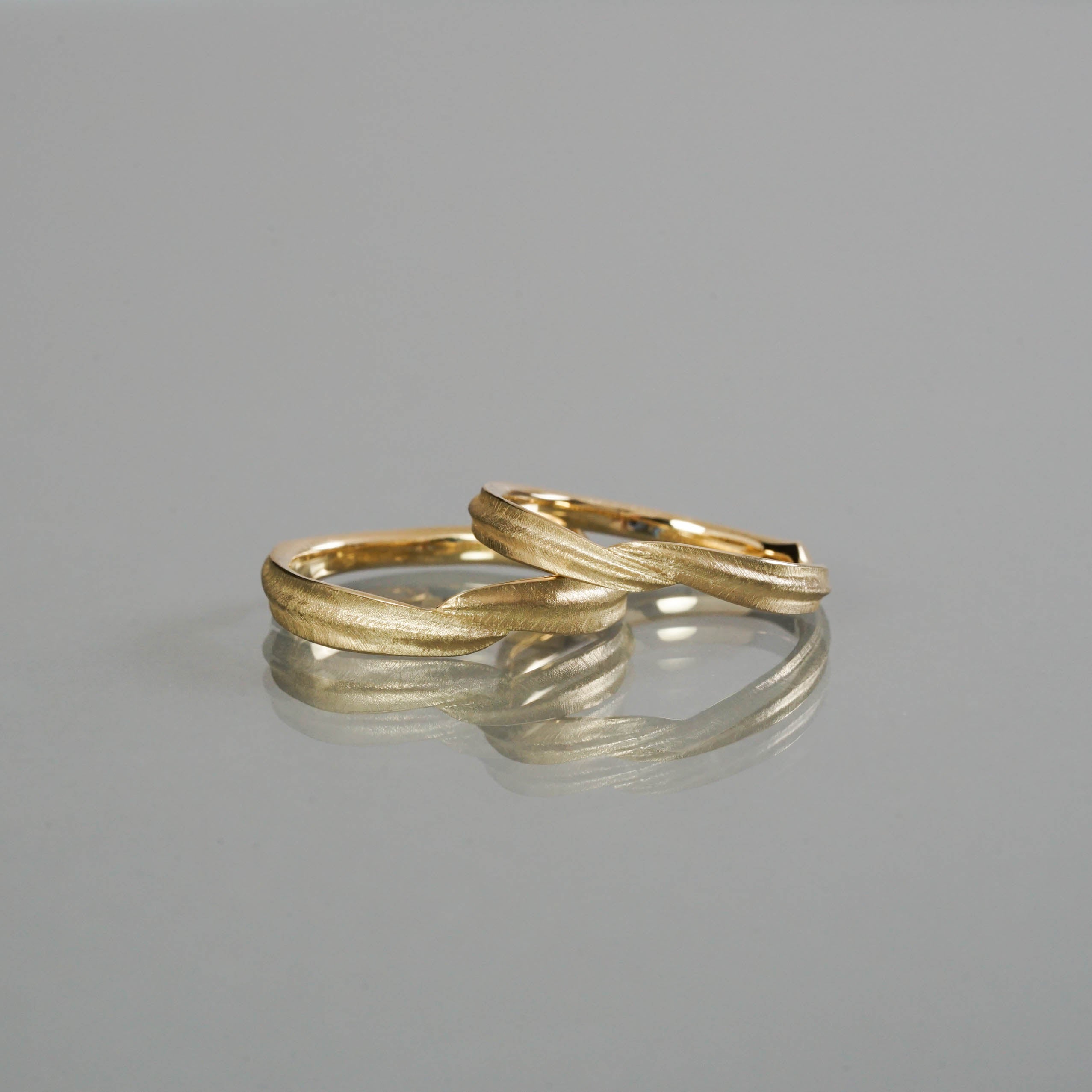 Ryui-BRIDAL RING［Eucalyptus K18YG/Pt900］結婚指輪