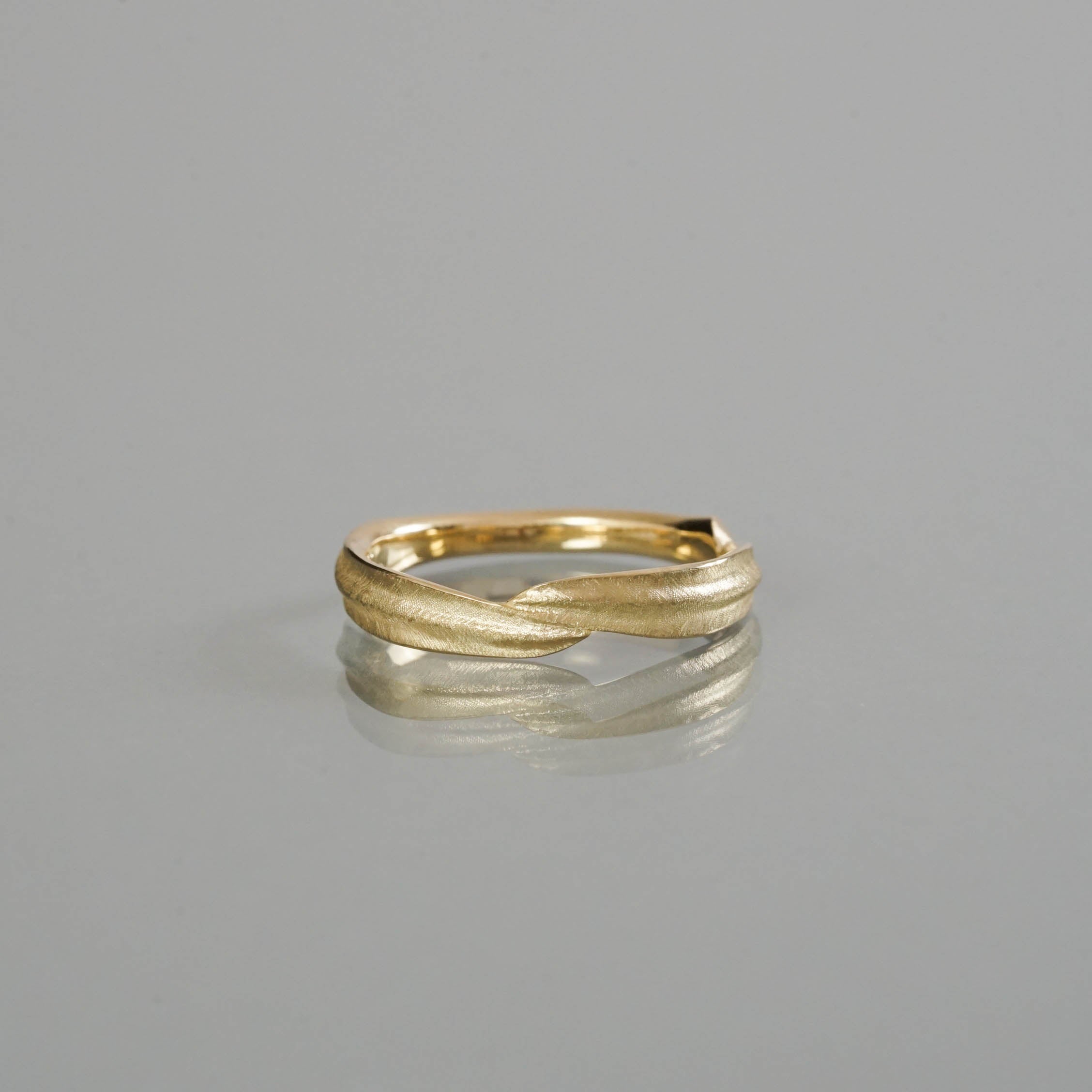 Ryui-BRIDAL RING［Eucalyptus K18YG/Pt900］結婚指輪