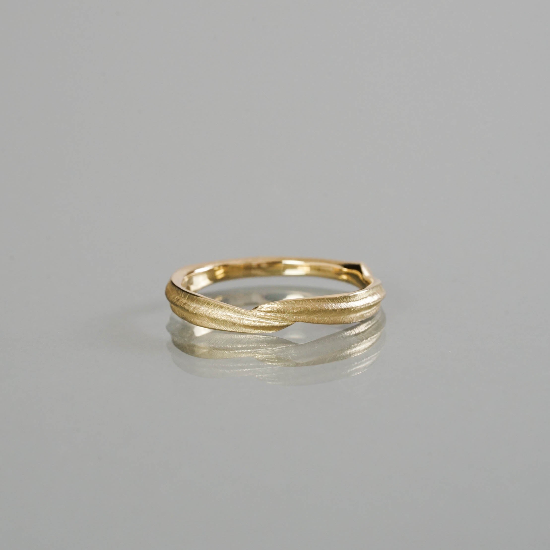 Ryui-BRIDAL RING［Eucalyptus K18YG/Pt900］結婚指輪