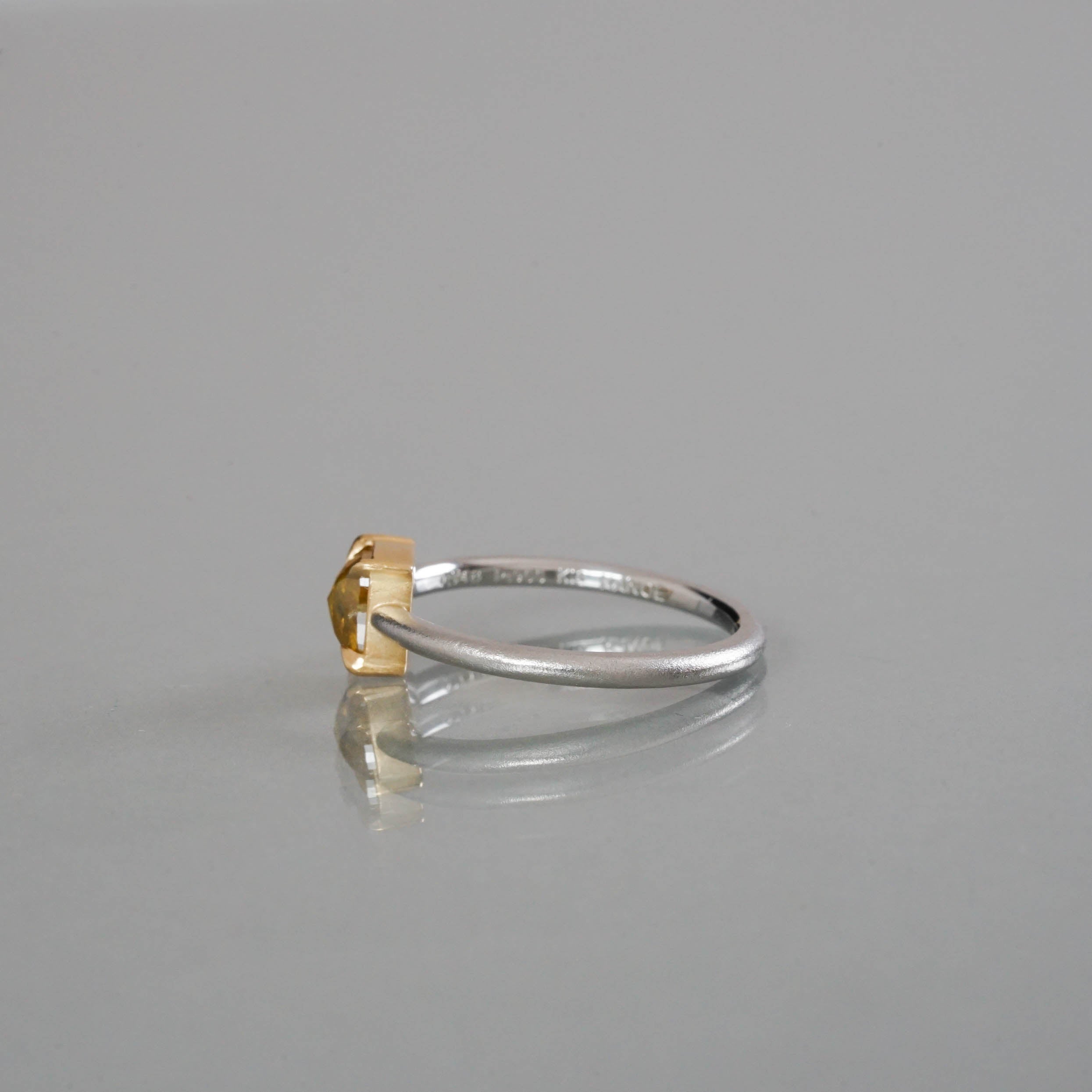 KANOE-DIAMOND RING［OAK-R718CPTYG-22ZA Pt900/K18YG］リング