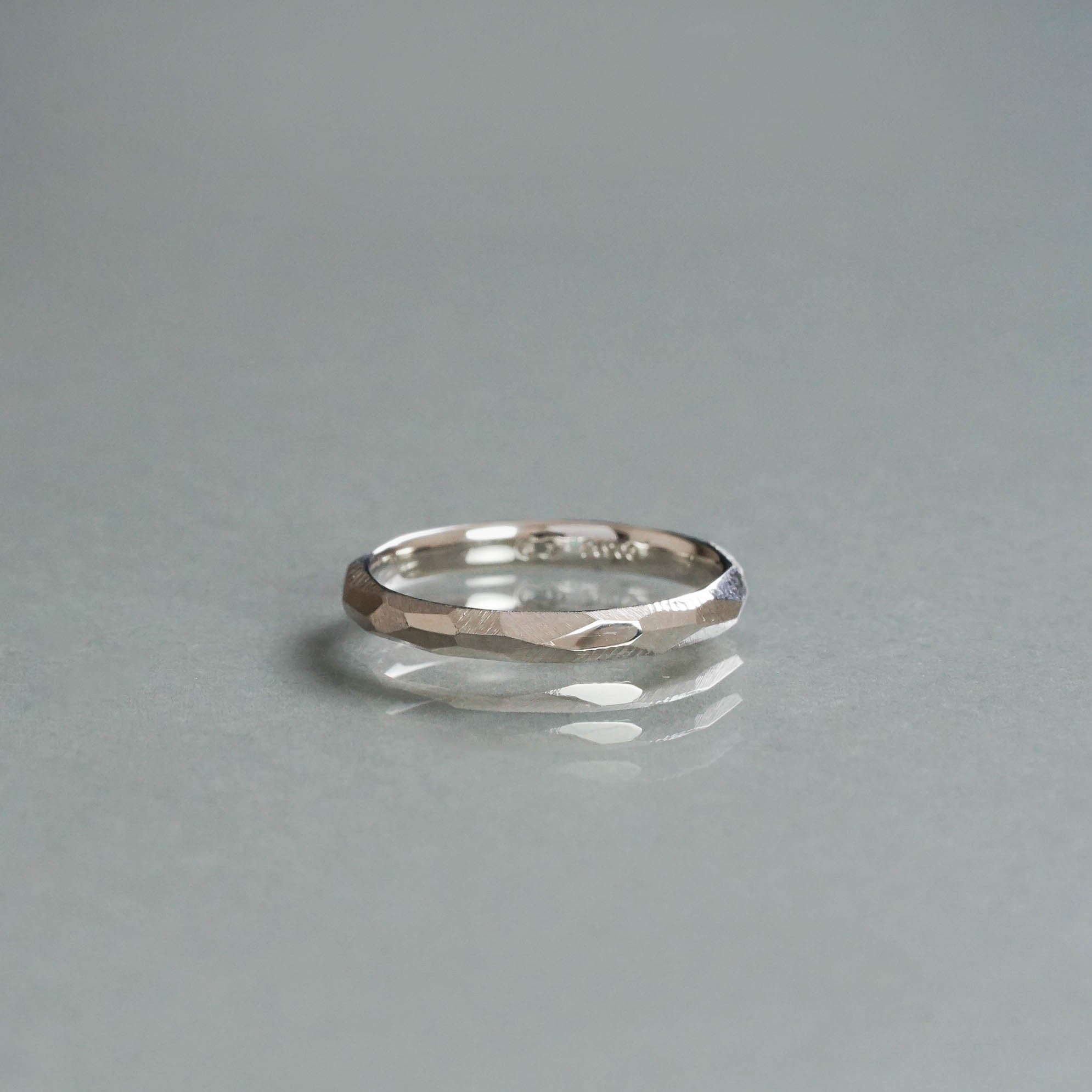 Ryui-BRIDAL RING［Rough cut K18WG/Pt900］結婚指輪