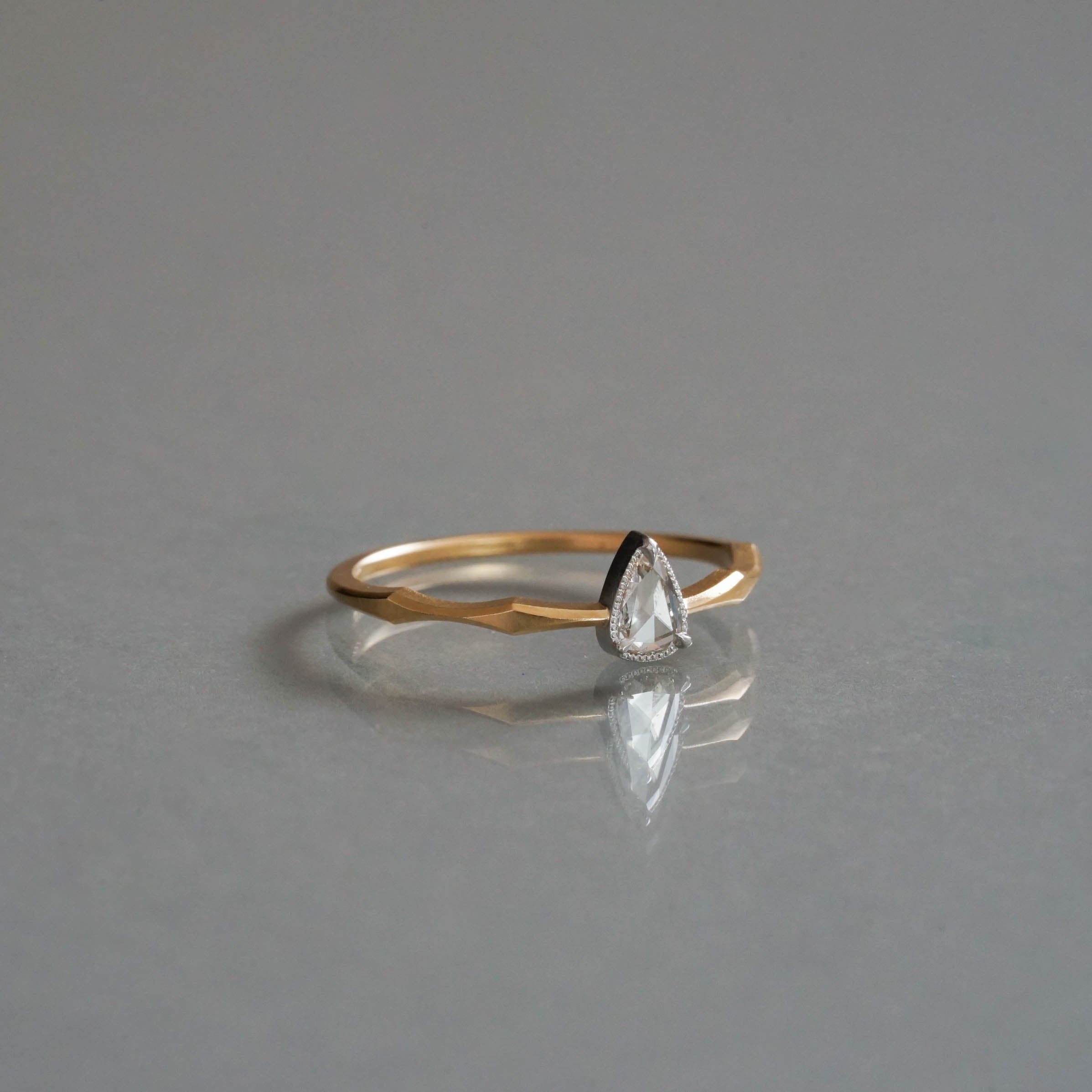 KANOE-DIAMOND RING［OAK-R102CYGPT-15ZA K18YG/Pt900］リング