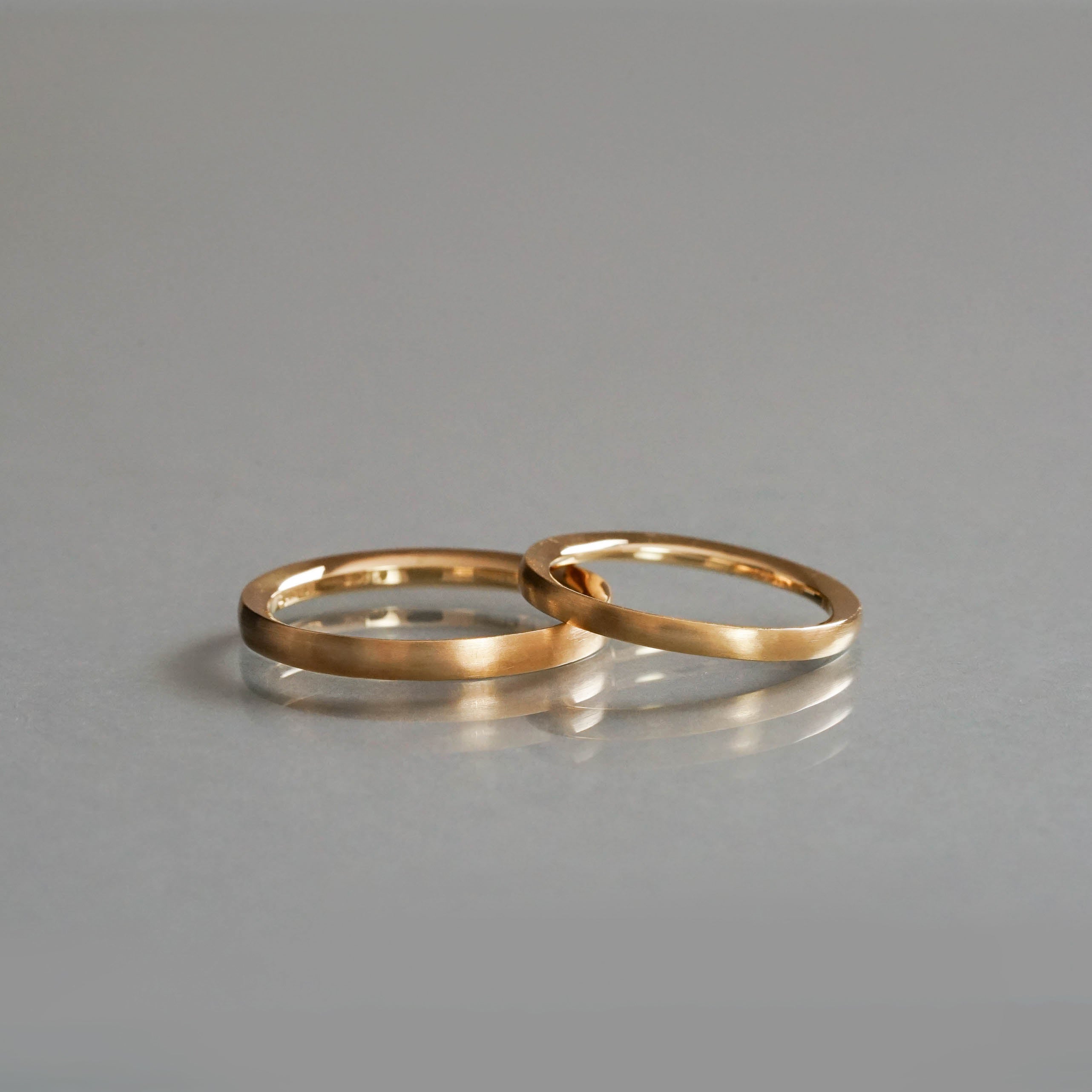 KANOE - BRIDAL RING［Flaot K18YG/K18YG］結婚指輪（ペア）