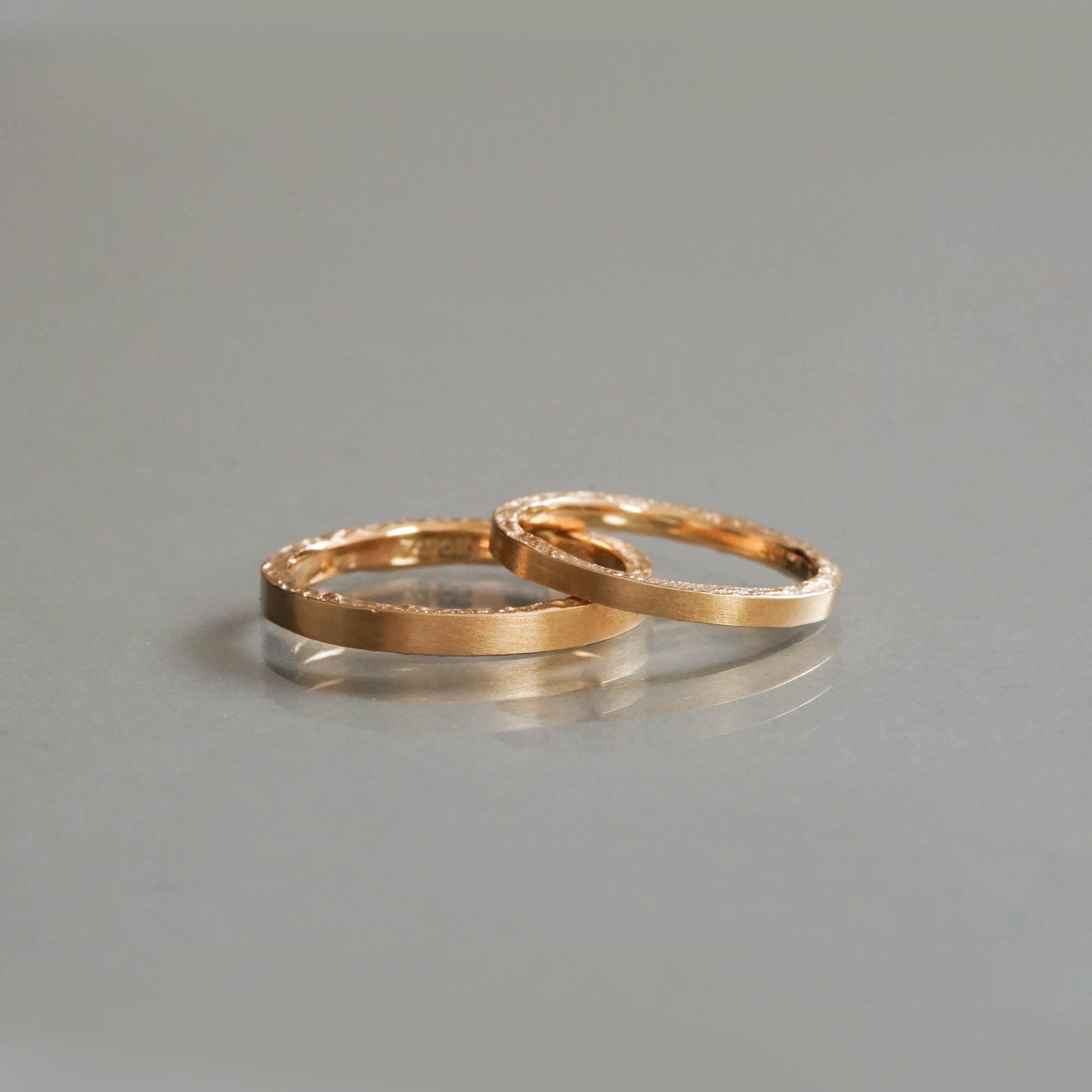 KANOE - BRIDAL RING［Melt ME-3 K18YG］結婚指輪（ペア）