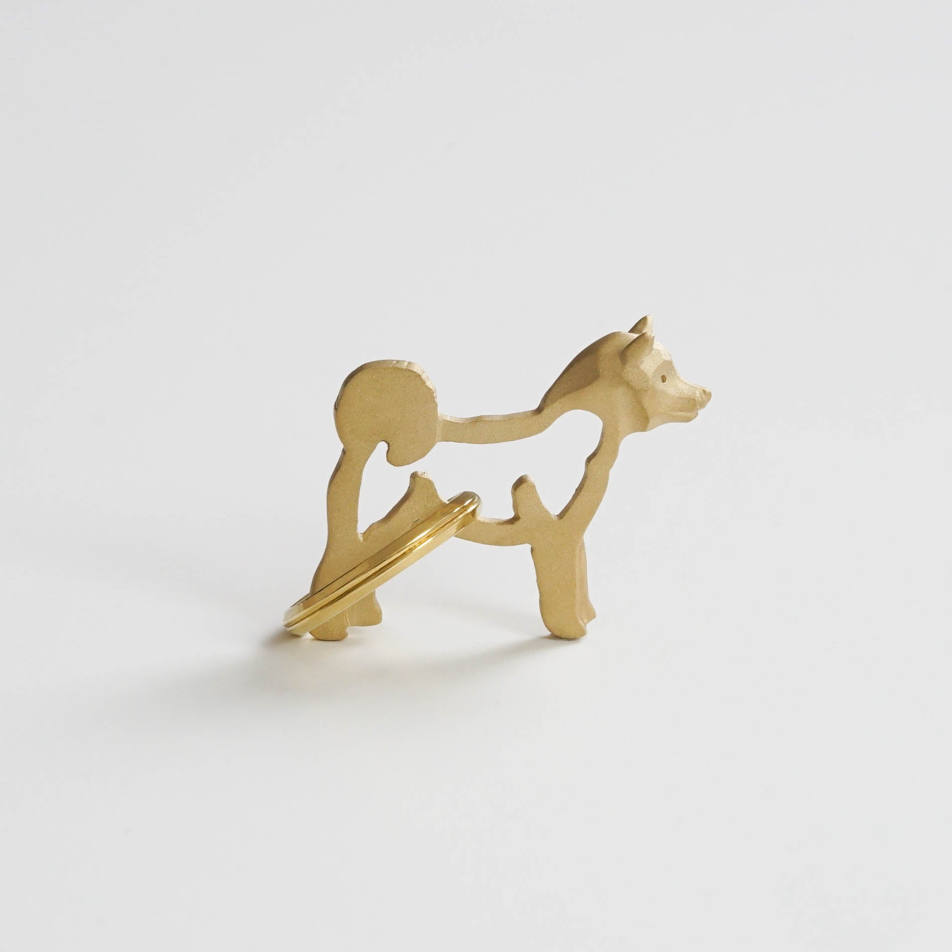 PROOF OF GUILD-Shiba Keyring［柴犬 真鍮］キーリング