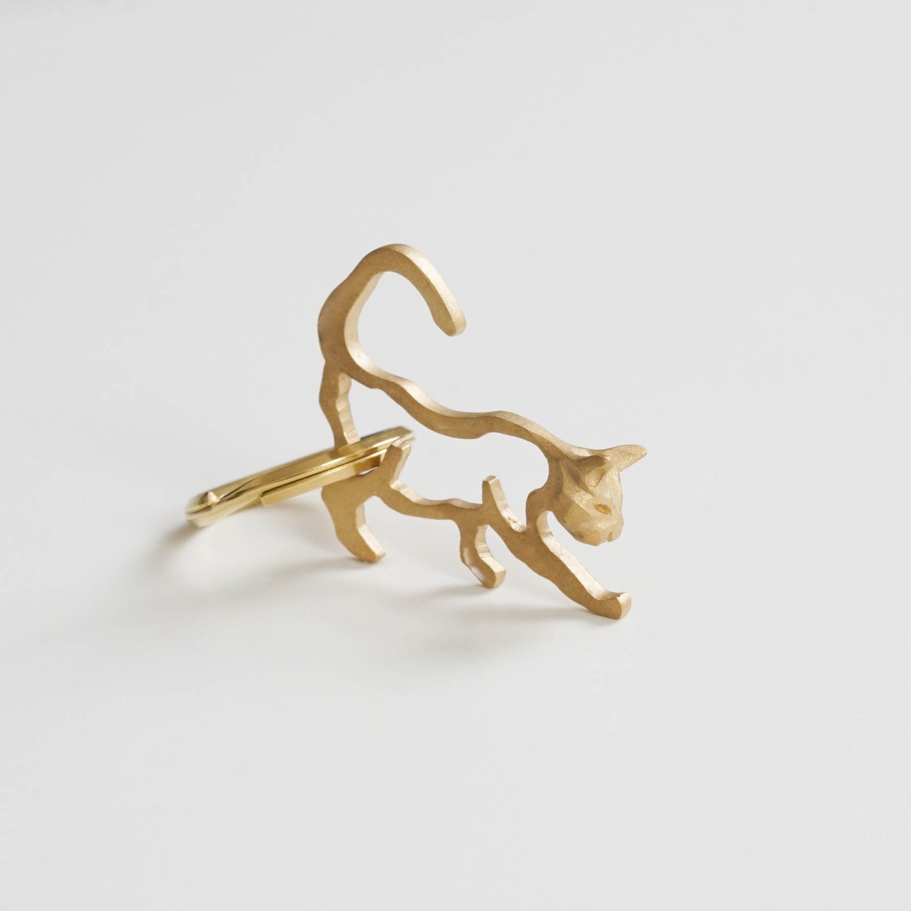 PROOF OF GUILD-Cat Keyring［ネコ 真鍮］キーリング