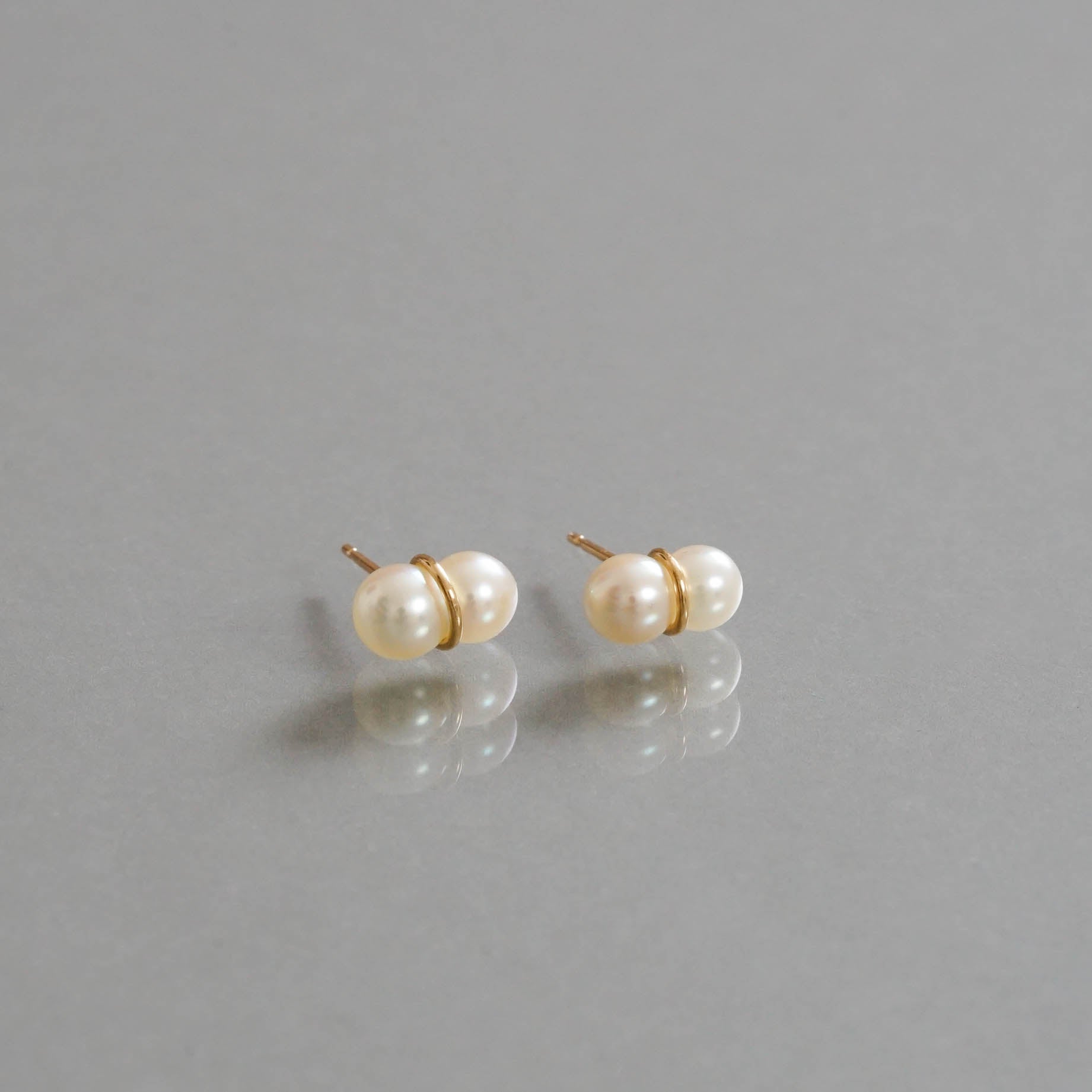 januka-TWIN EARRING S［K10YG/K18YG］ピアス
