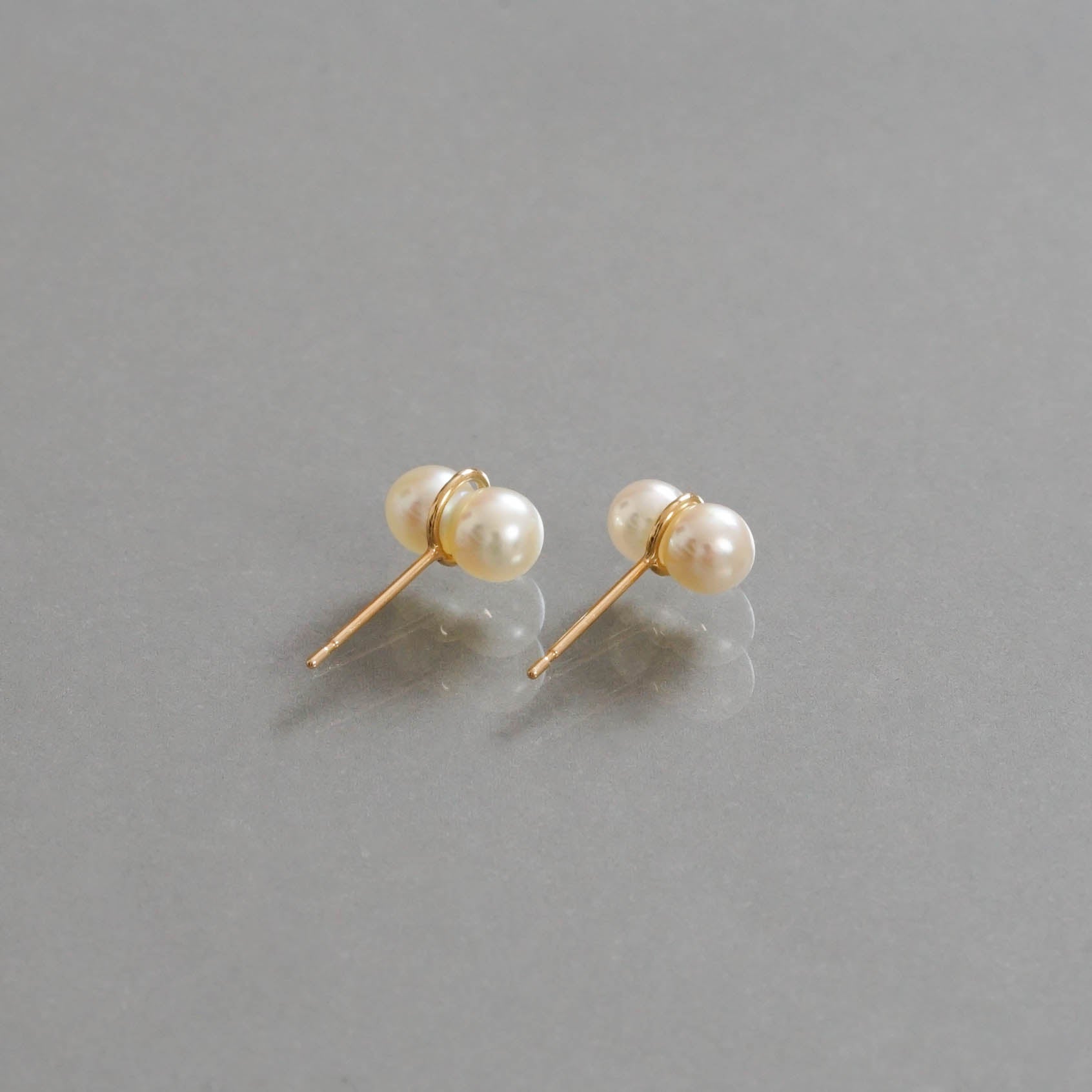 januka-TWIN EARRING S［K10YG/K18YG］ピアス