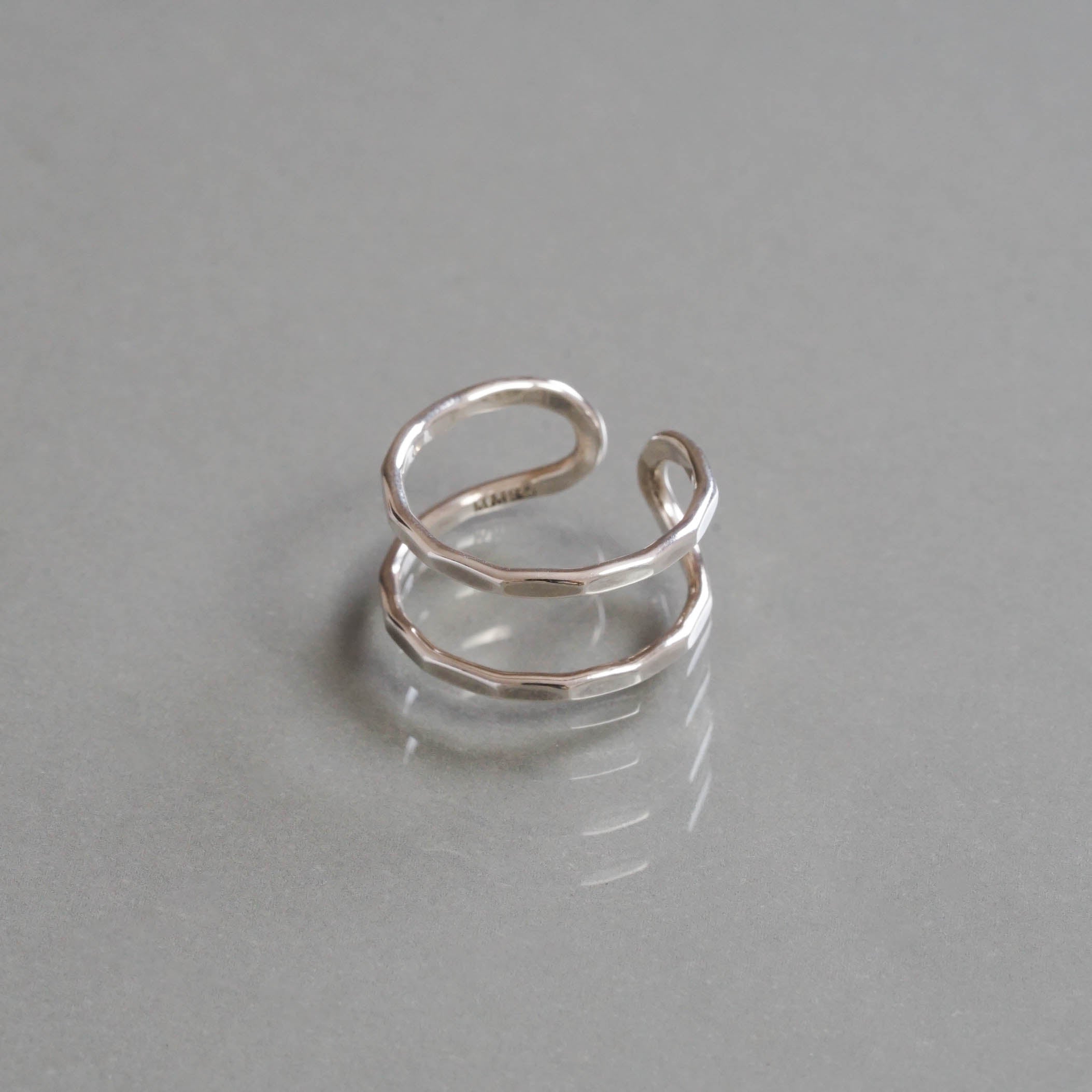 SOURCE objects - Silver Double Open Back Ring［MJM1-112 SV］リング