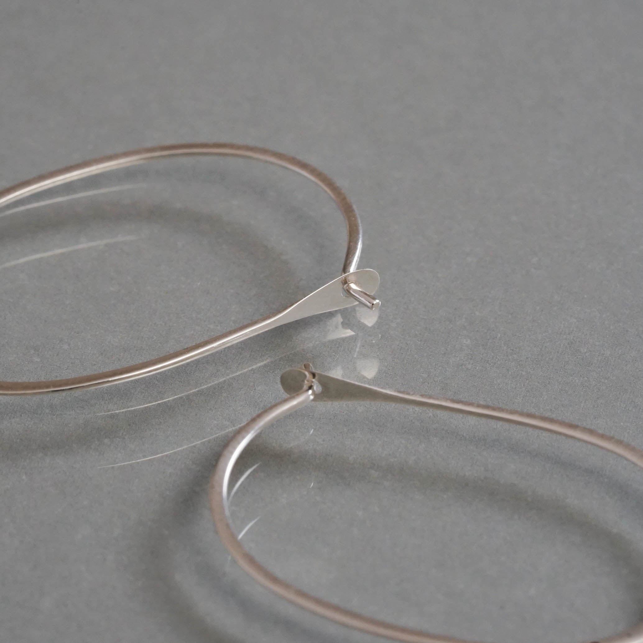 SOURCE objects - Silver Large Oval Hoops［MJM1-006S SV］ピアス