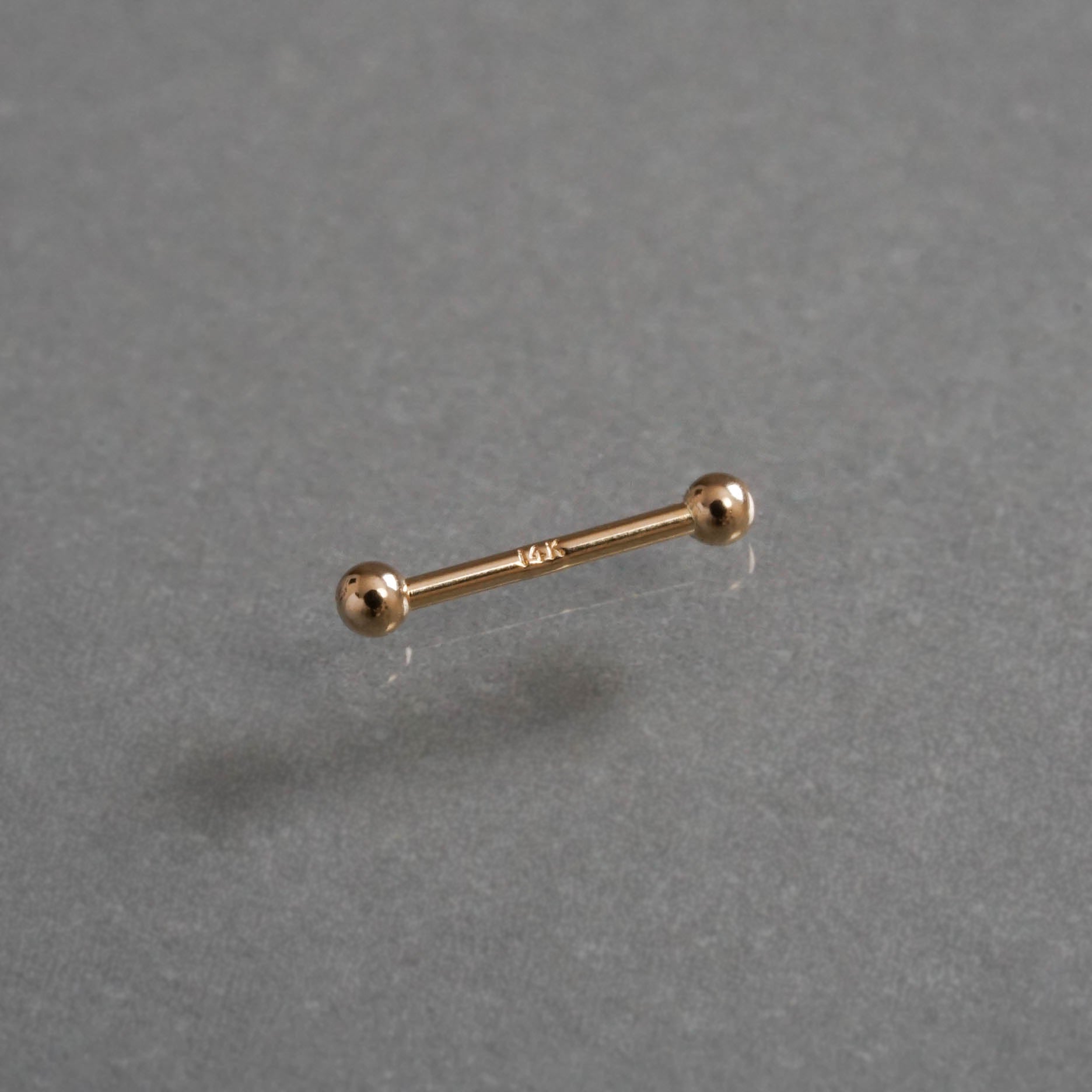 SOURCE objects - Long Barbell Earring［KWN-002 K14YG］ピアス