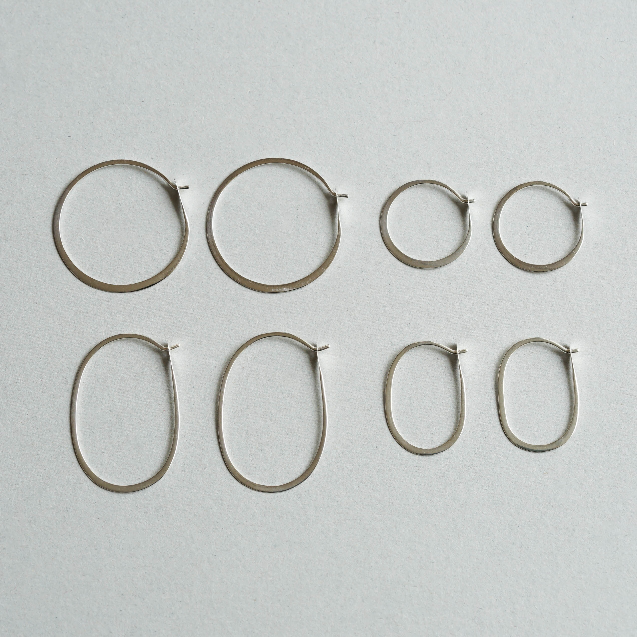SOURCE objects - Silver Small Oval Hoops［MJM1-005S SV］ピアス