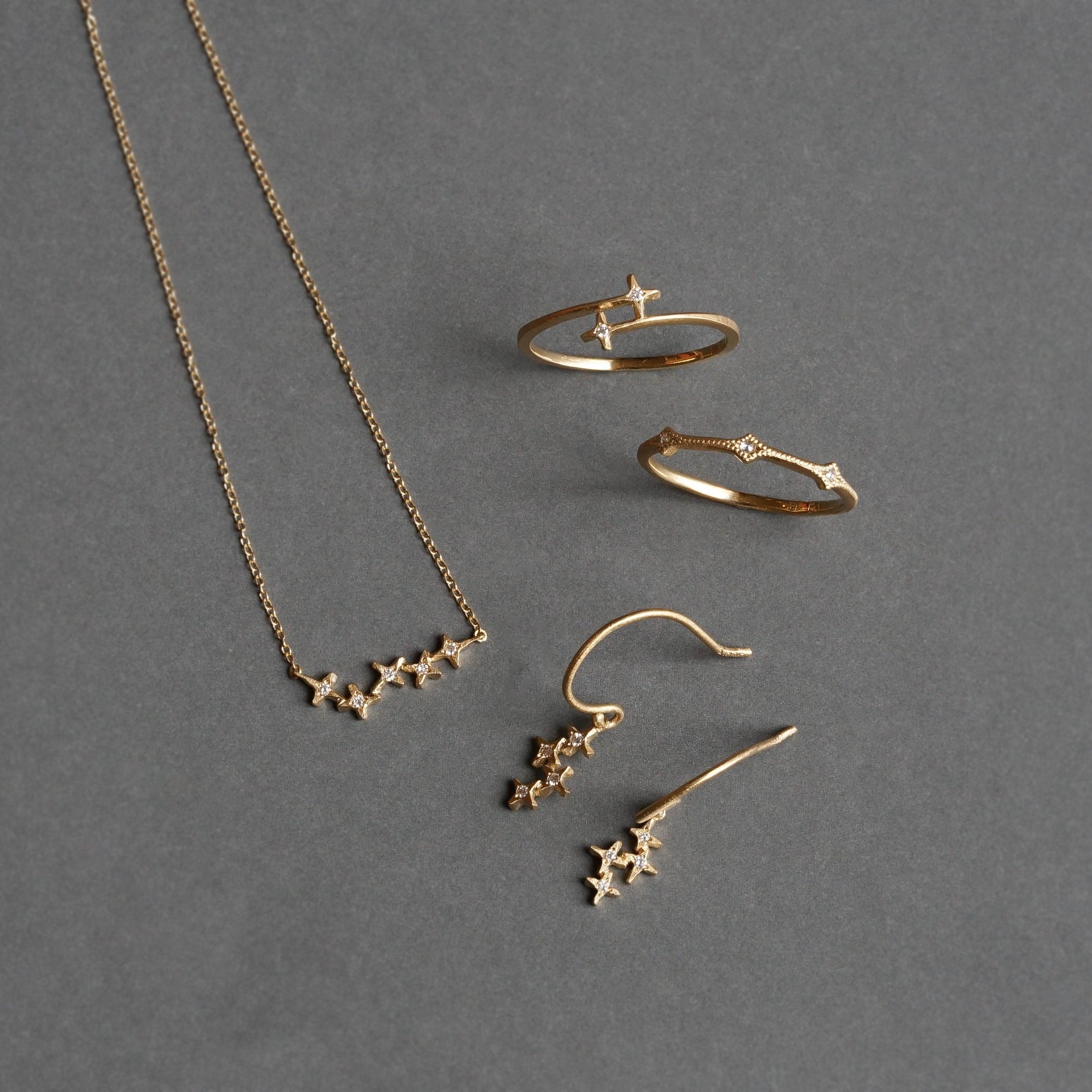 Atelier d'antan - 8 Star Hook Pierce［A030251AP008 K18］ピアス