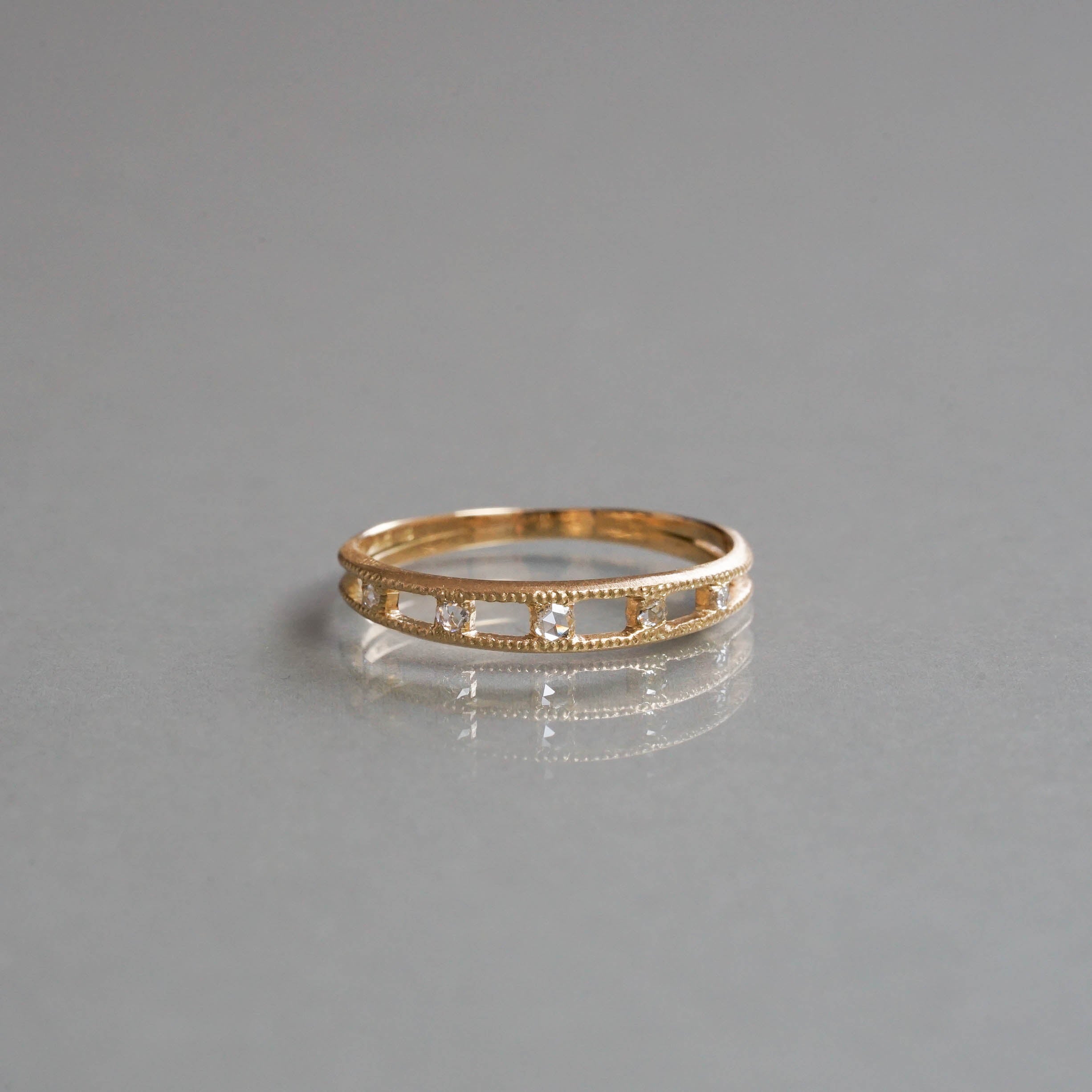Atelier d'antan -  Rosecut Dia Ring［A023232AR058 K18］リング