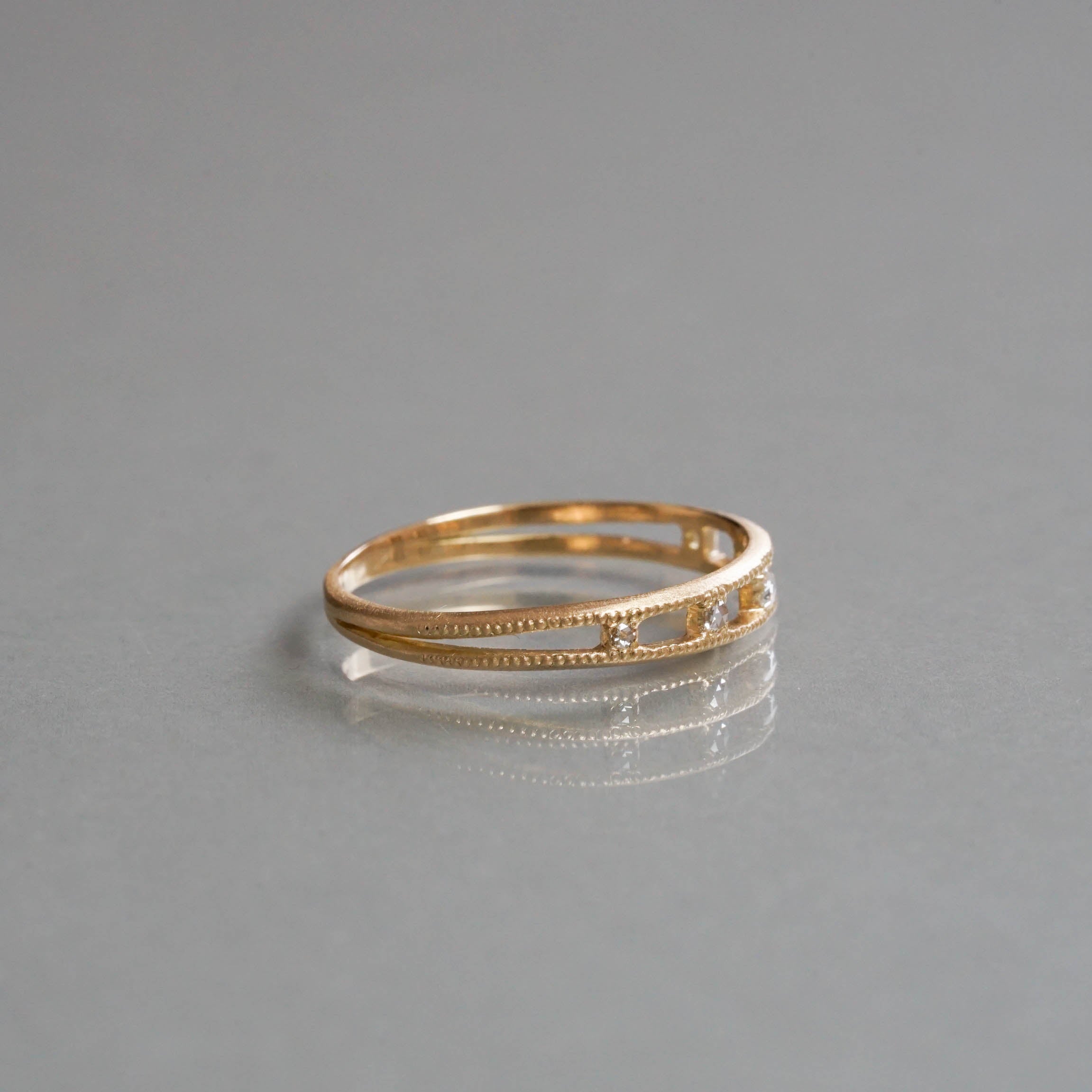 Atelier d'antan -  Rosecut Dia Ring［A023232AR058 K18］リング